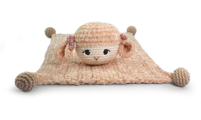 Um Encanto! Manta Naninha Ovelhinha Dolly de Crochê com o Fio Amigurumi