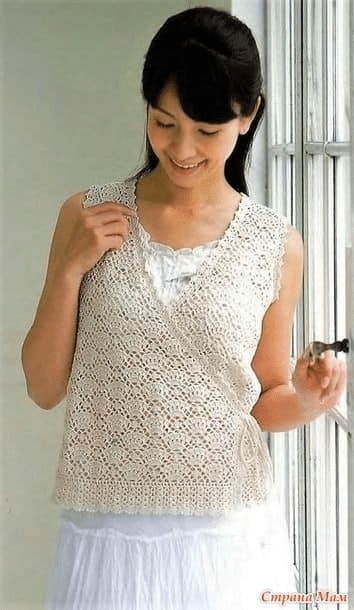 Encante-se com essas 7 Blusas de Crochê Bem Delicadas para Fazer com Linha!