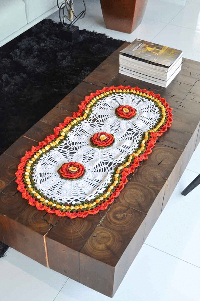 Crie um Charmoso Caminho de Mesa em Crochê: Guia Passo a Passo para Iniciantes!