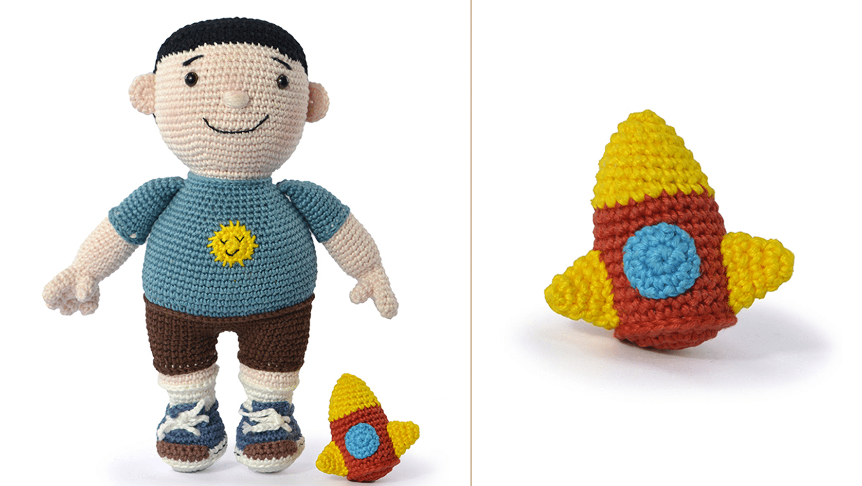Explorando o Universo Encantado do Amigurumi: Conheça o Menino Léo e Seu Foguete!
