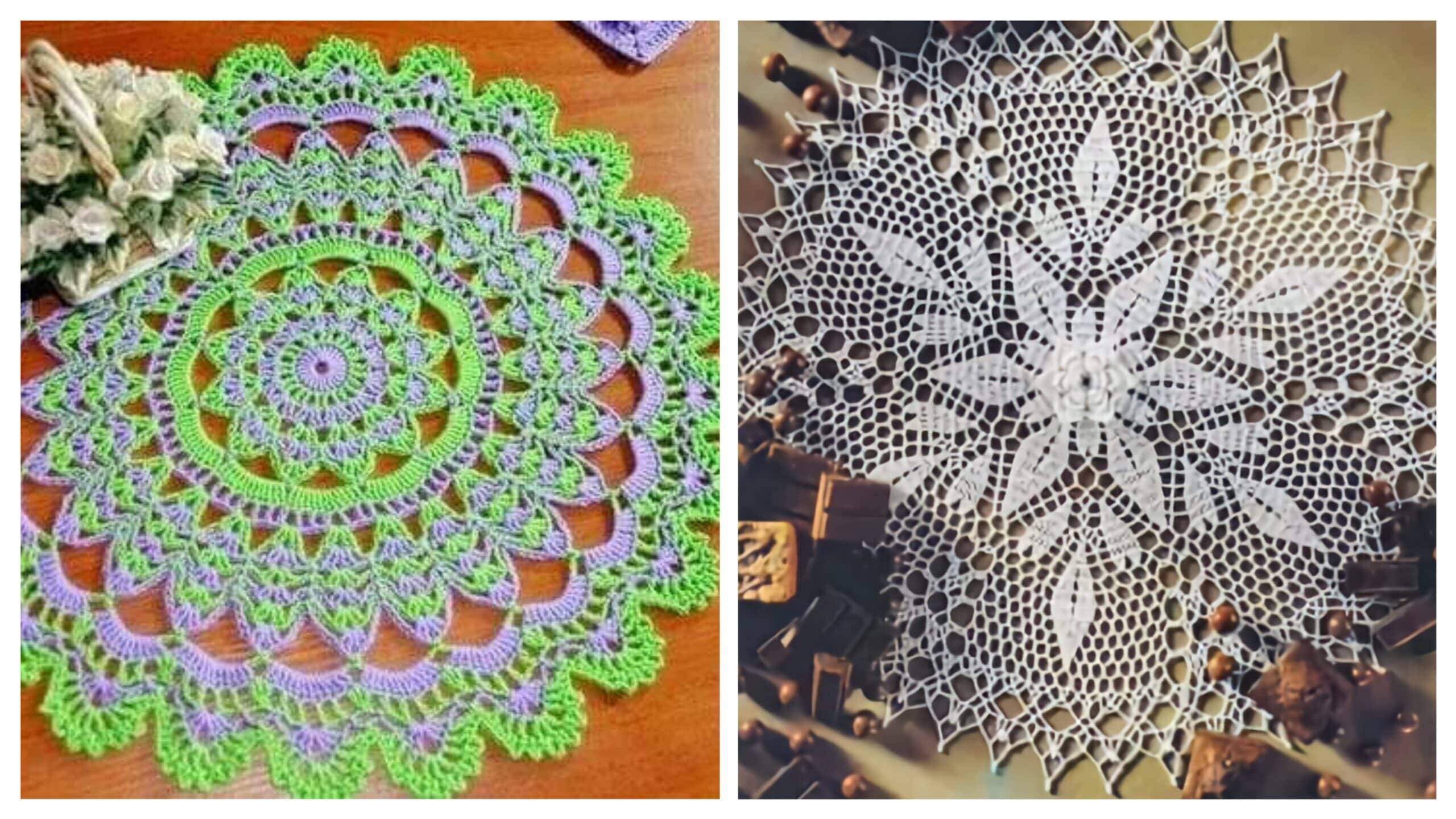 Transforme a Decoração da Sua Mesa com Sousplats de Crochê e Toalhas Redondas