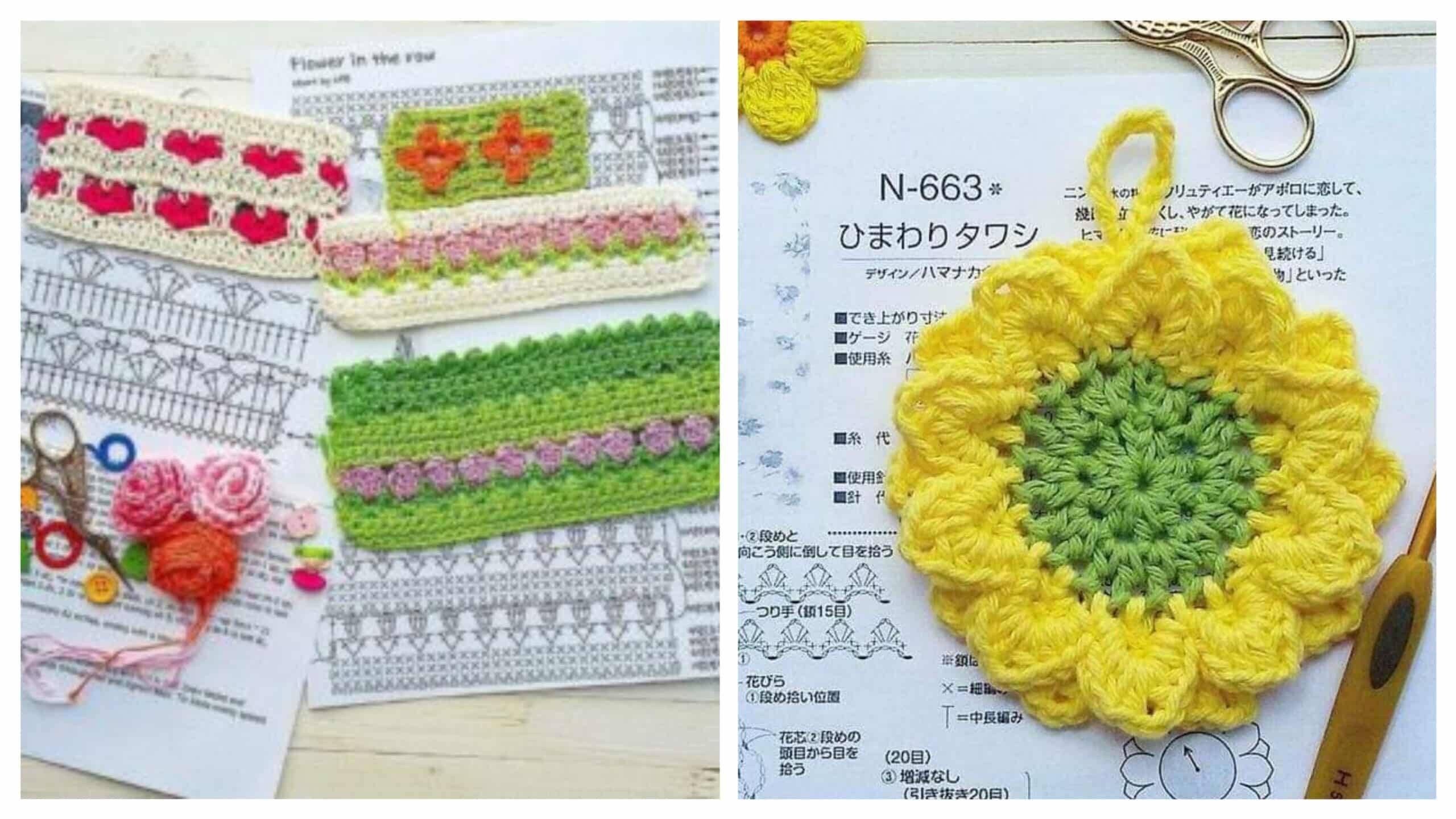 Crochê para Aplicar: 30 Gráficos Descomplicados para Inspirar Suas Criações