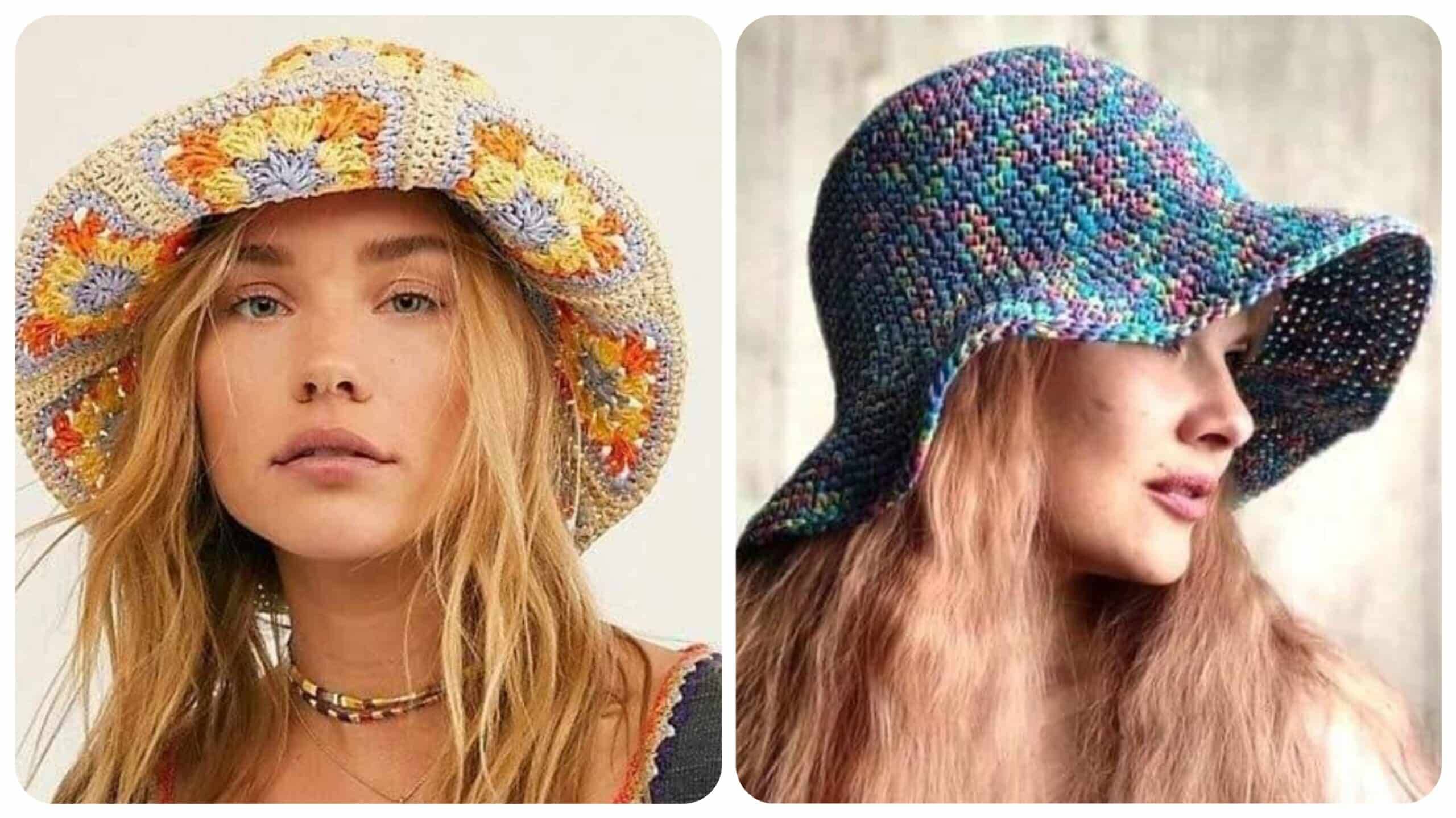 Chapéus de Crochê com Gráficos: Elegância Artesanal para Todas as Estações