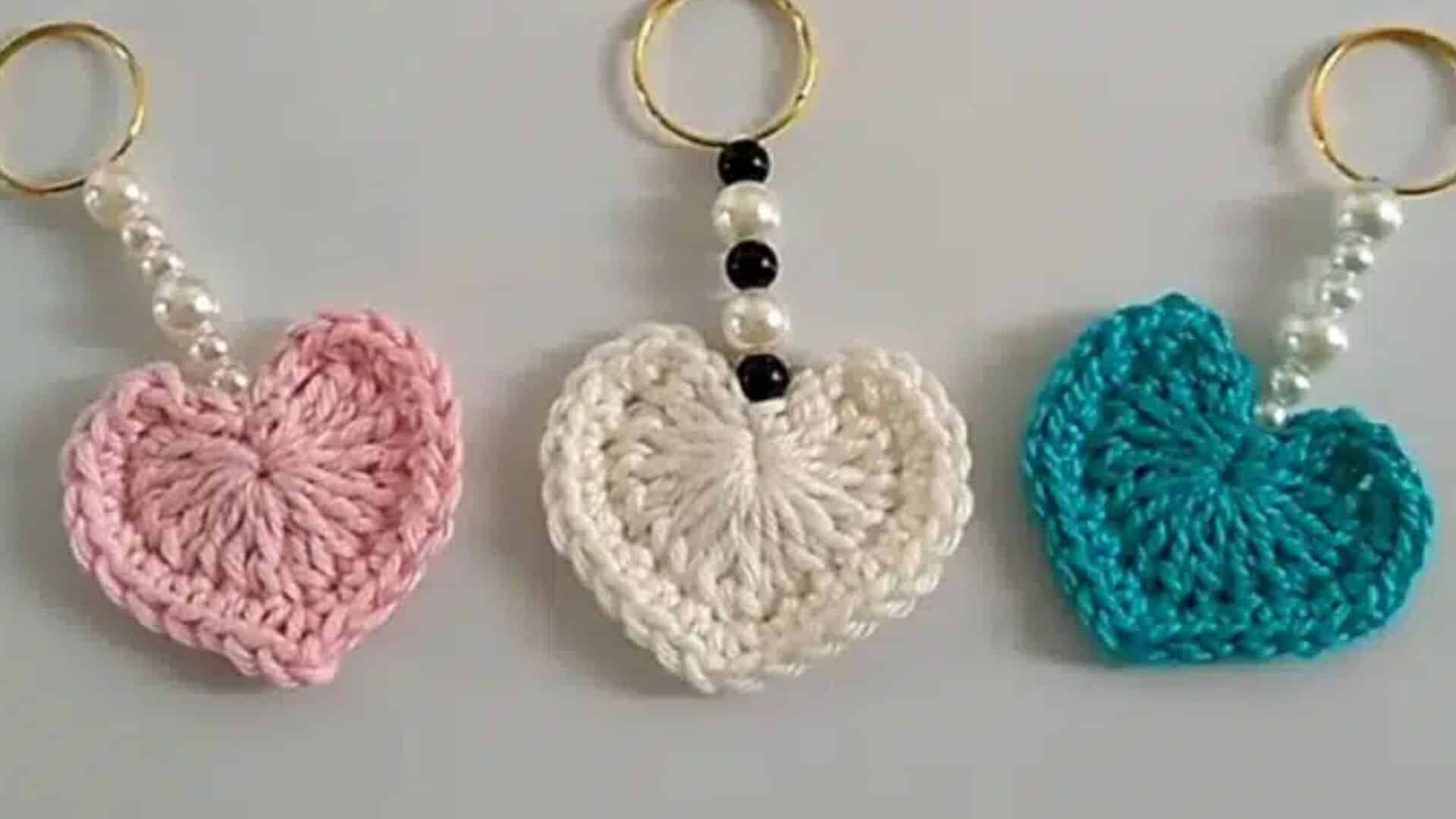 DIY: Faça Você Mesmo um Chaveiro de Coração em Crochê – Guia Passo a Passo!