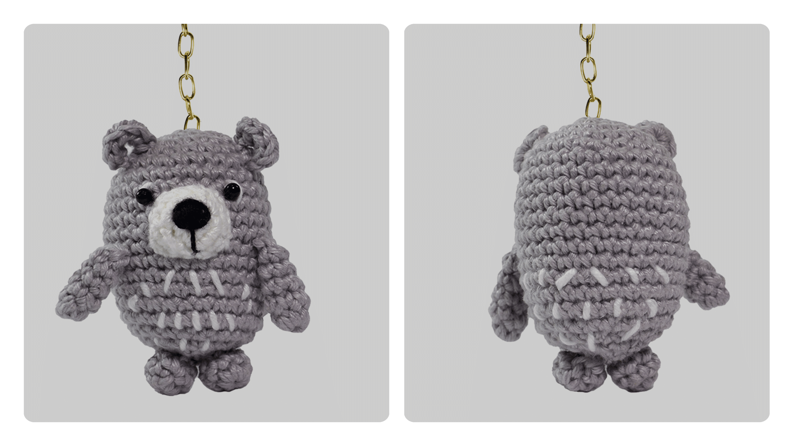 Encante-se com o Chaveiro Ursinho Amigurumi de Crochê