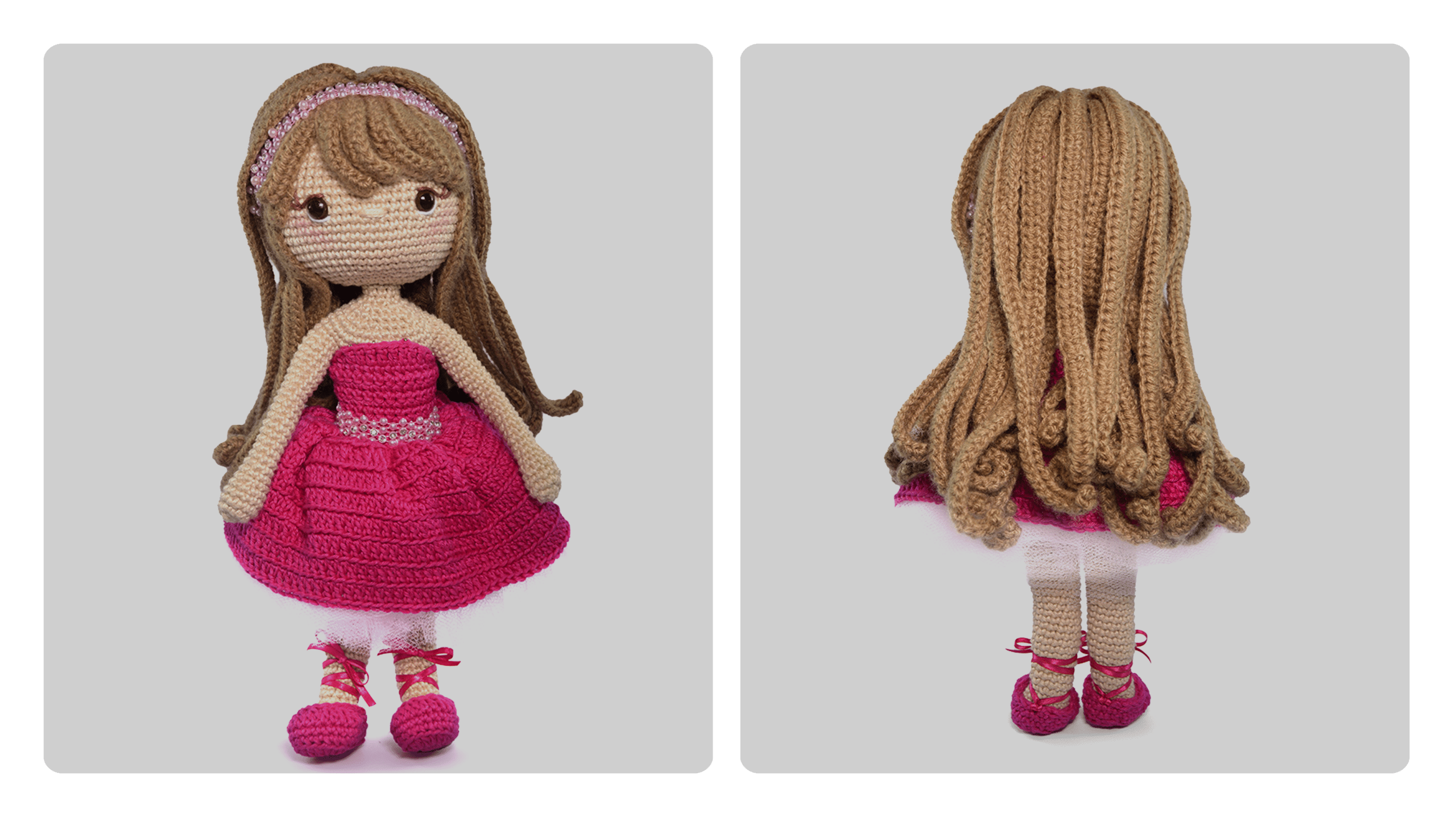 Encante-se com a Delicadeza da Amigurumi Bailarina Lary de Crochê
