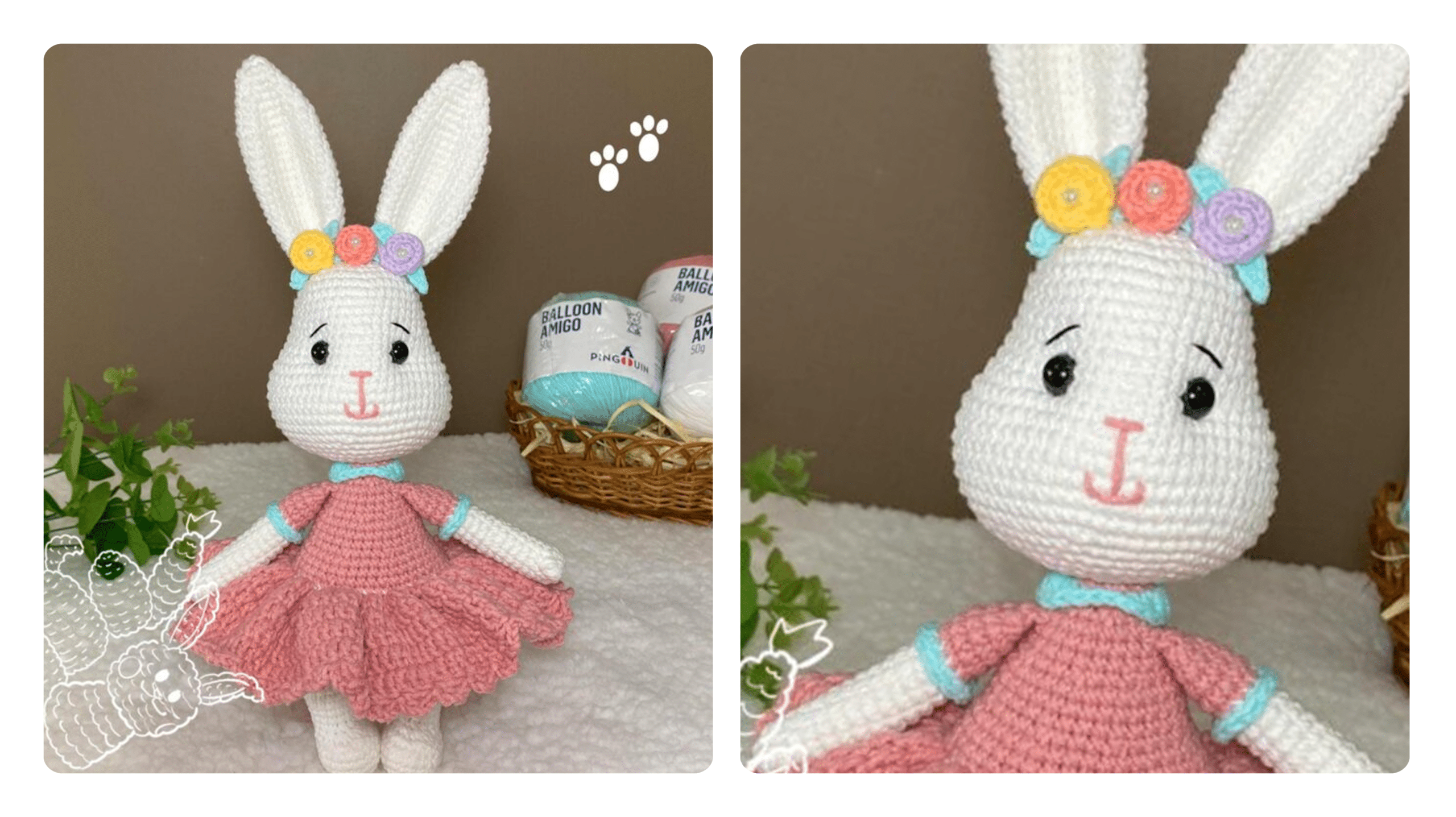 Amigurumi de Páscoa: Encante-se com a Coelhinha de Crochê