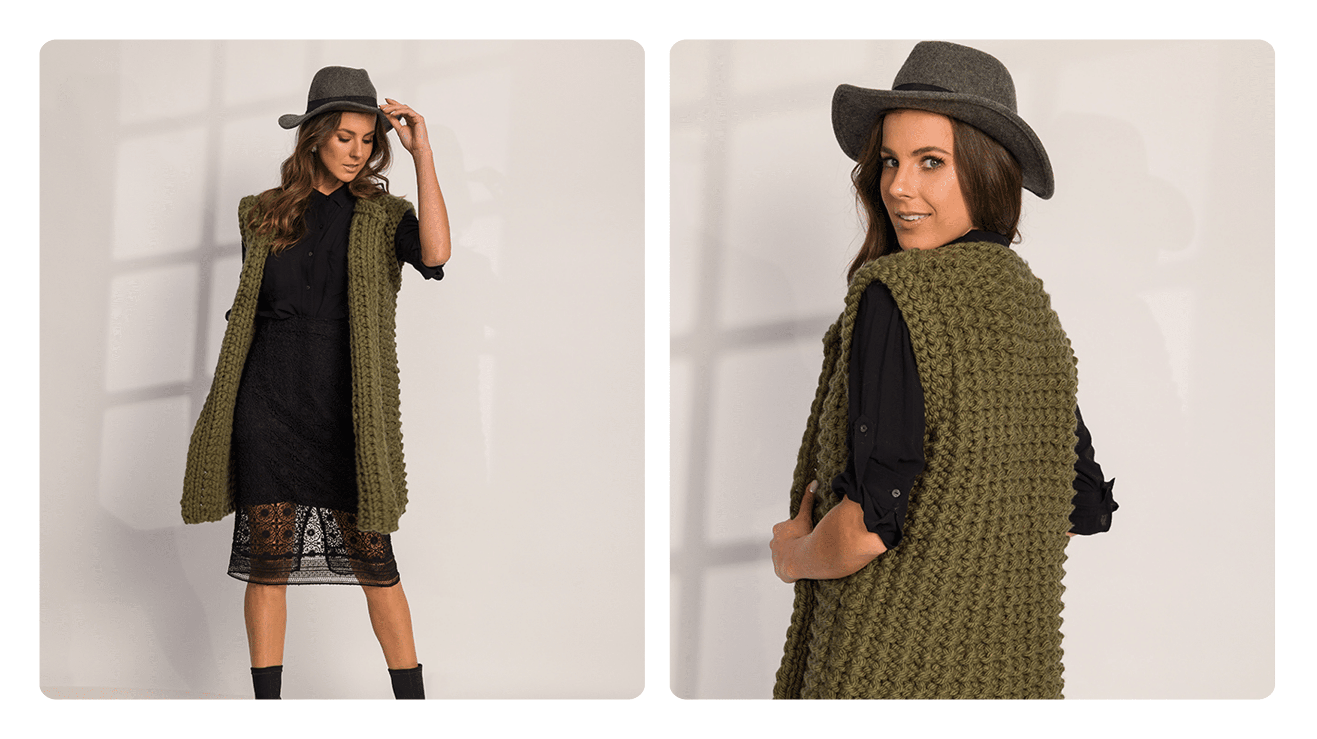 Maxi Colete Militar: Estilo e Elegância em Tricô