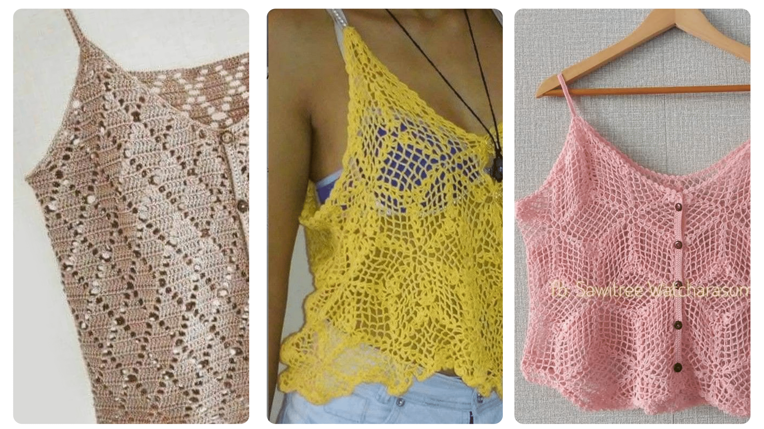 Crochê Moderno: 22 Gráficos de Croppeds Top de Crochê