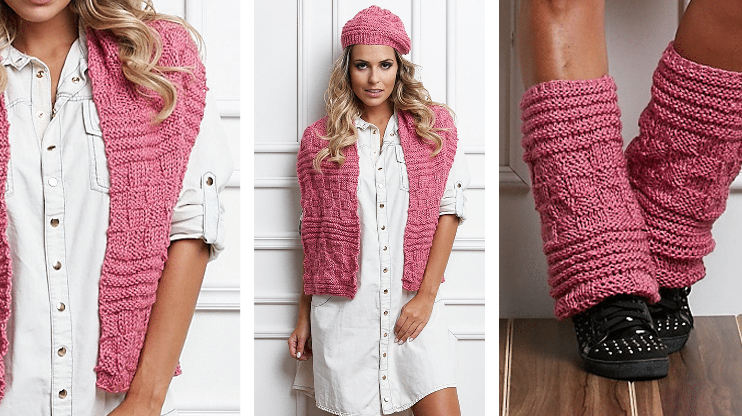 Conjunto Gorro, Polaina e Cachecol!