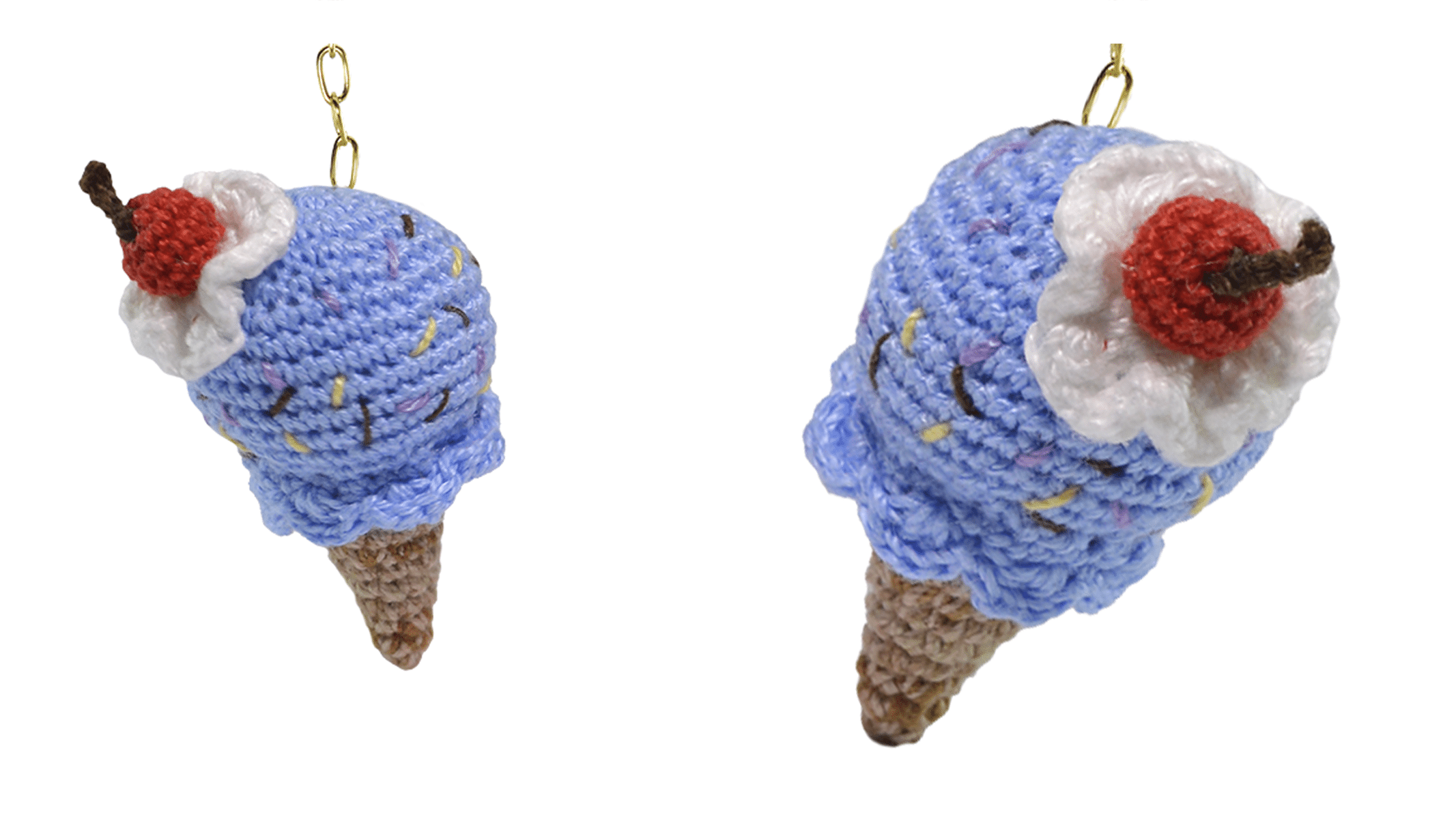 Receita: Chaveiro Sorvete Amigurumi de Crochê