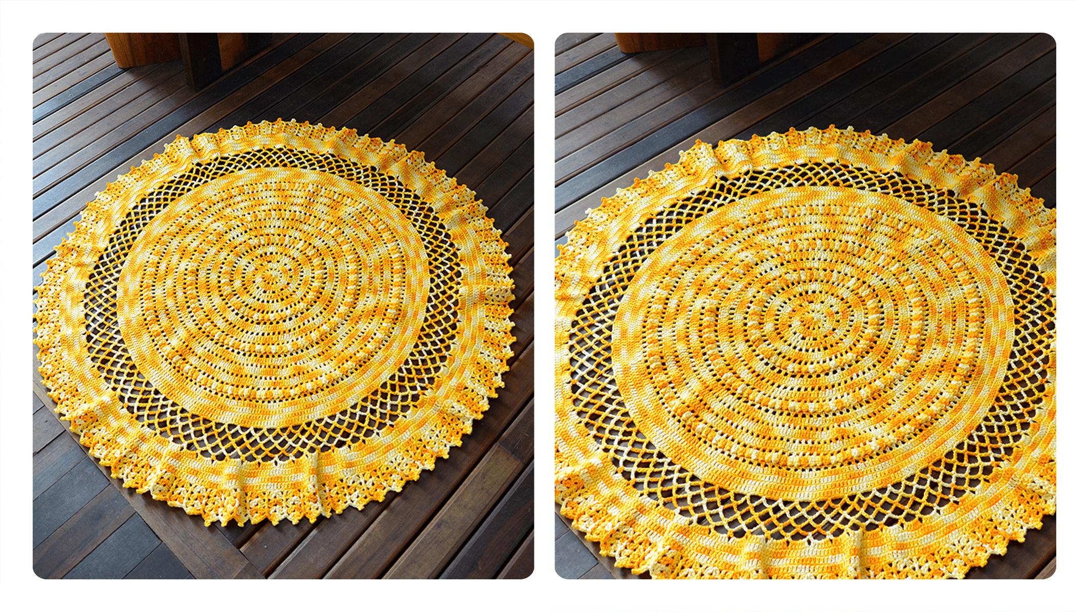 Receita: Tapete Raio de Sol de Crochê