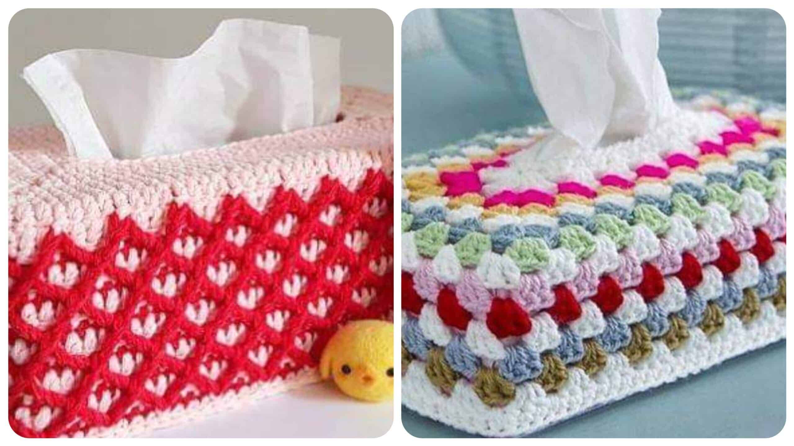 Crochê Endurecido – Aprenda Como Fazer Caixinhas Porta Guardanapos de Crochê