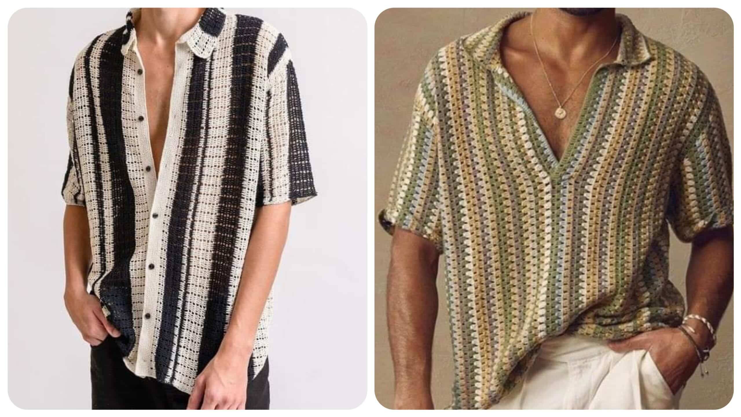Crochê para Homens: 18 Camisas – Ideias para Te Inspirar