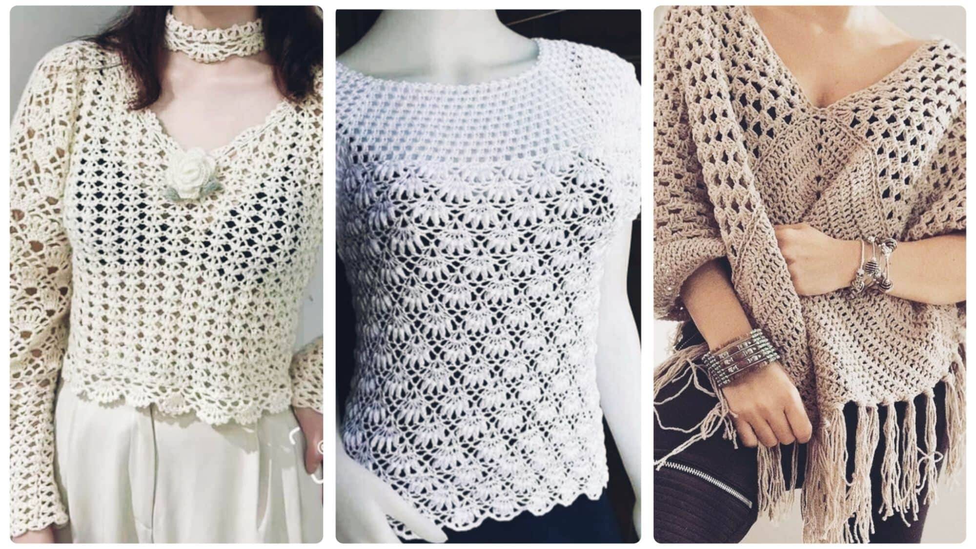 19 Blusas de Crochê com Gráficos: Tendência Atemporal e Versátil para Qualquer Guarda-Roupa
