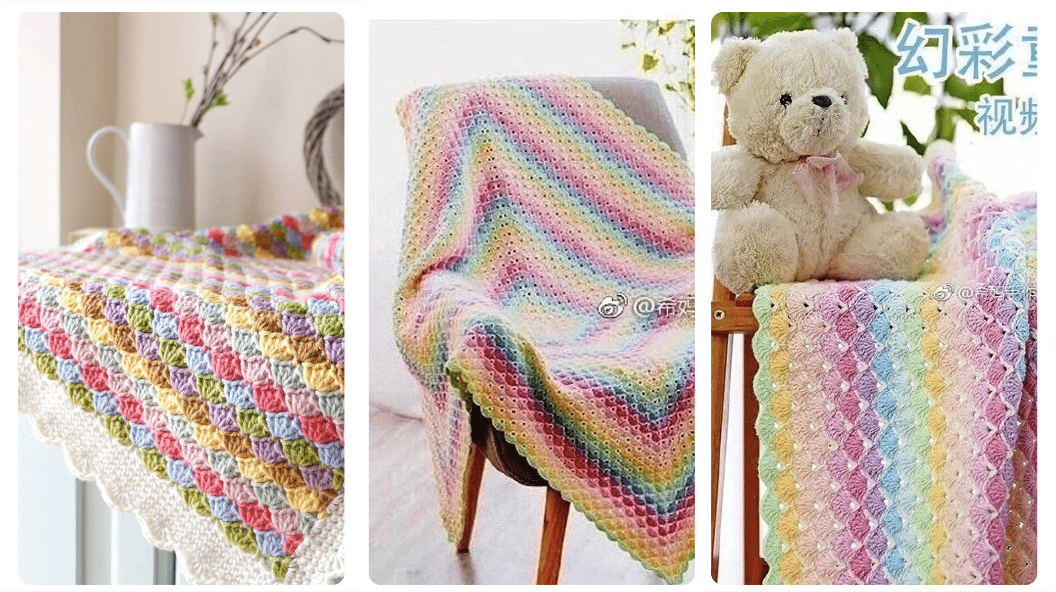 Padrões de Crochê Premium: Colchas e Mantas em Crochê Com Gráfico!