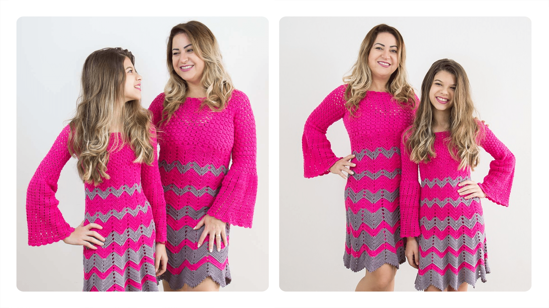 Celebre o Dia das Mães com Estilo: Vestidos de Crochê para Mãe e Filha
