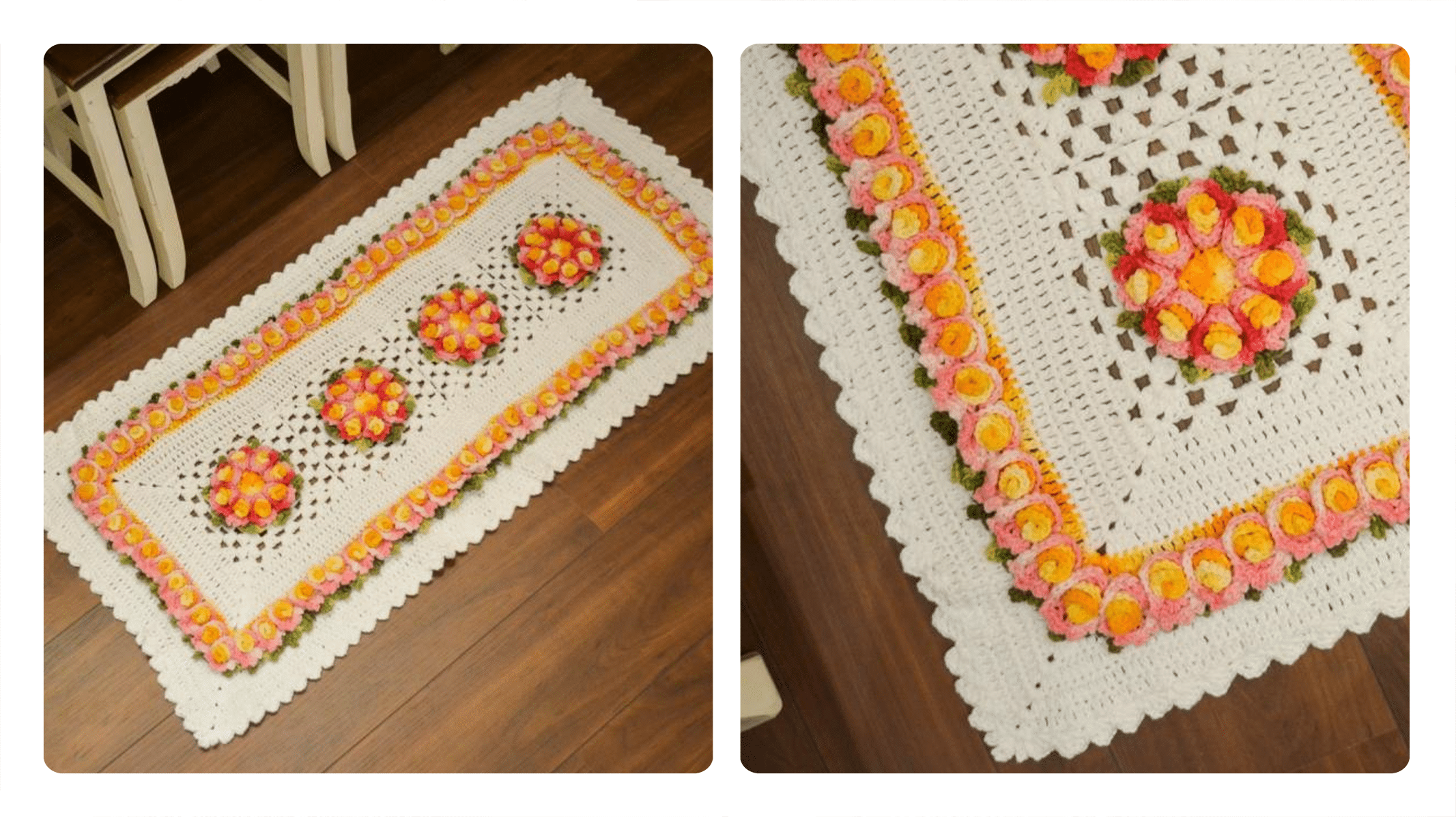 Receita de Tapete de Crochê Rococó: Elegância e Conforto para o Seu Lar!