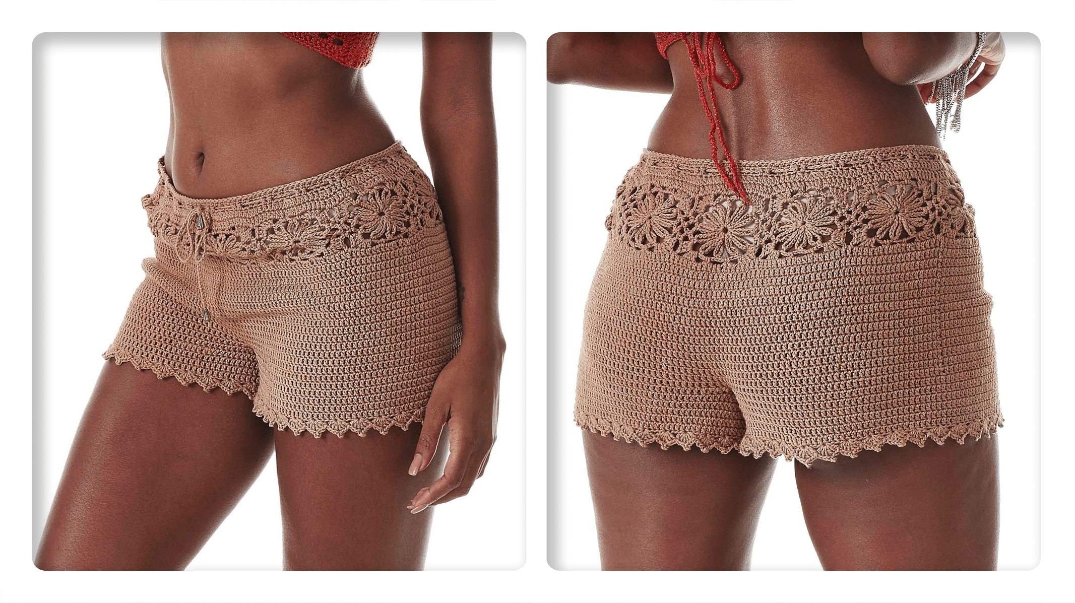 Receita Shorts de Crochê Castanha Charme: Estilo e Conforto em uma Peça Única!