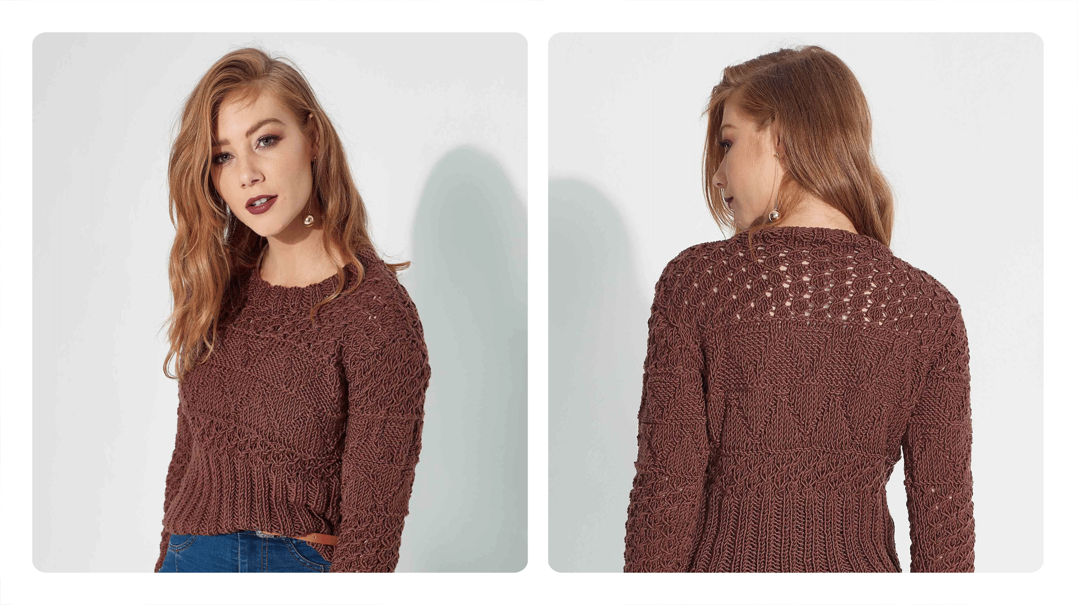 Receita Blusa de Tricô Marrom Hobby: Estilo Casual com Toque de Sofisticação