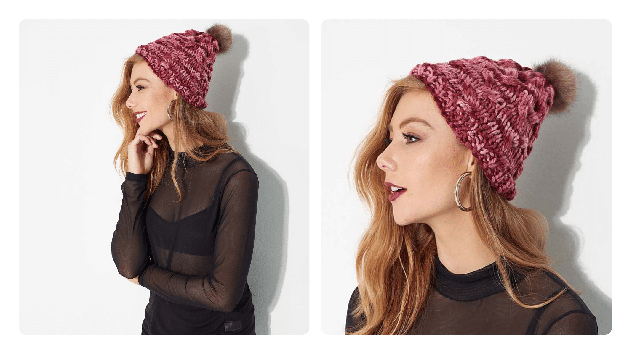 Receita Gorro de Tricô Fácil Colors Vinho: Estilo e Conforto em uma Peça Aconchegante