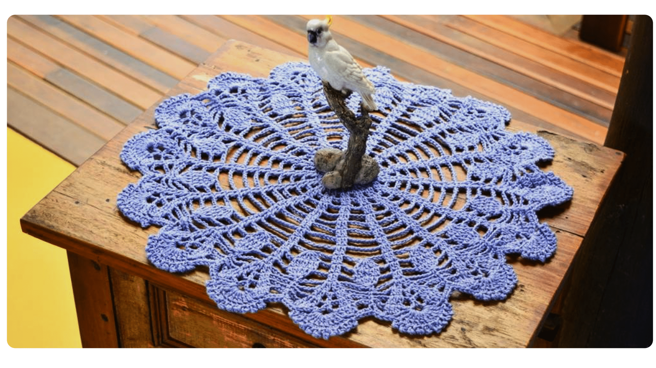 Receita de Toalha de Crochê Azul Serenity: Elegância e Suavidade para sua Casa!