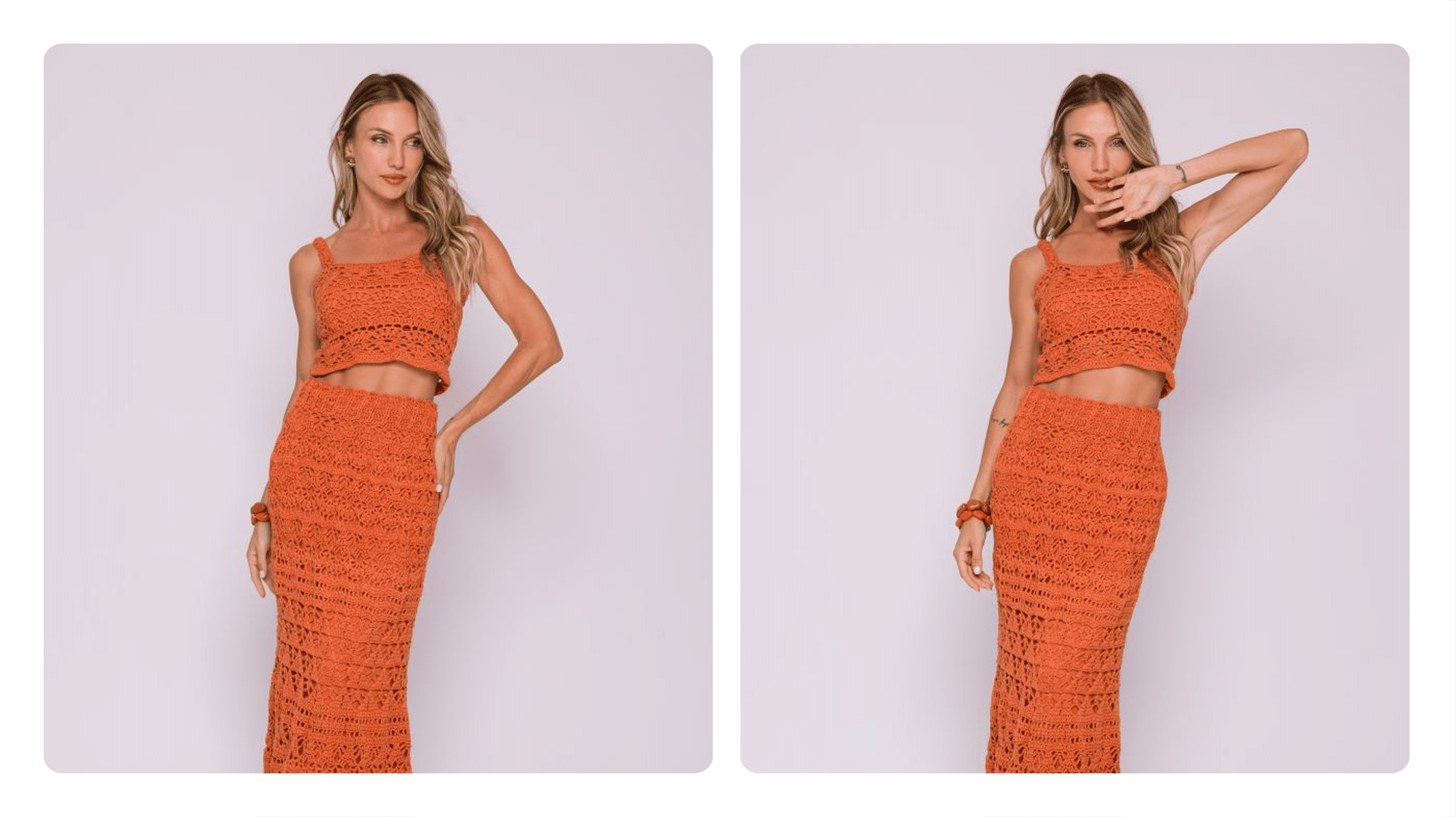 Receita de Conjunto de Crochê Feminino Caramelo: Charme e Elegância Artesanal