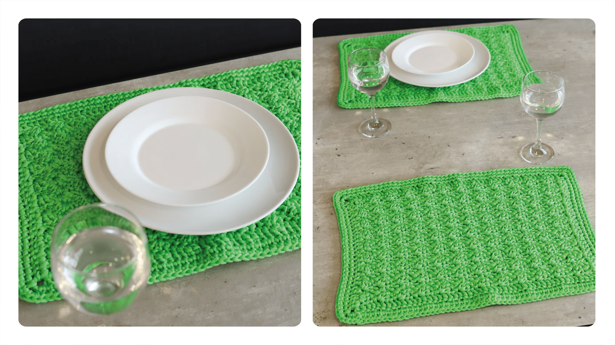 Receita de Jogo Americano de Crochê Greenery: Elegância Natural para sua Mesa