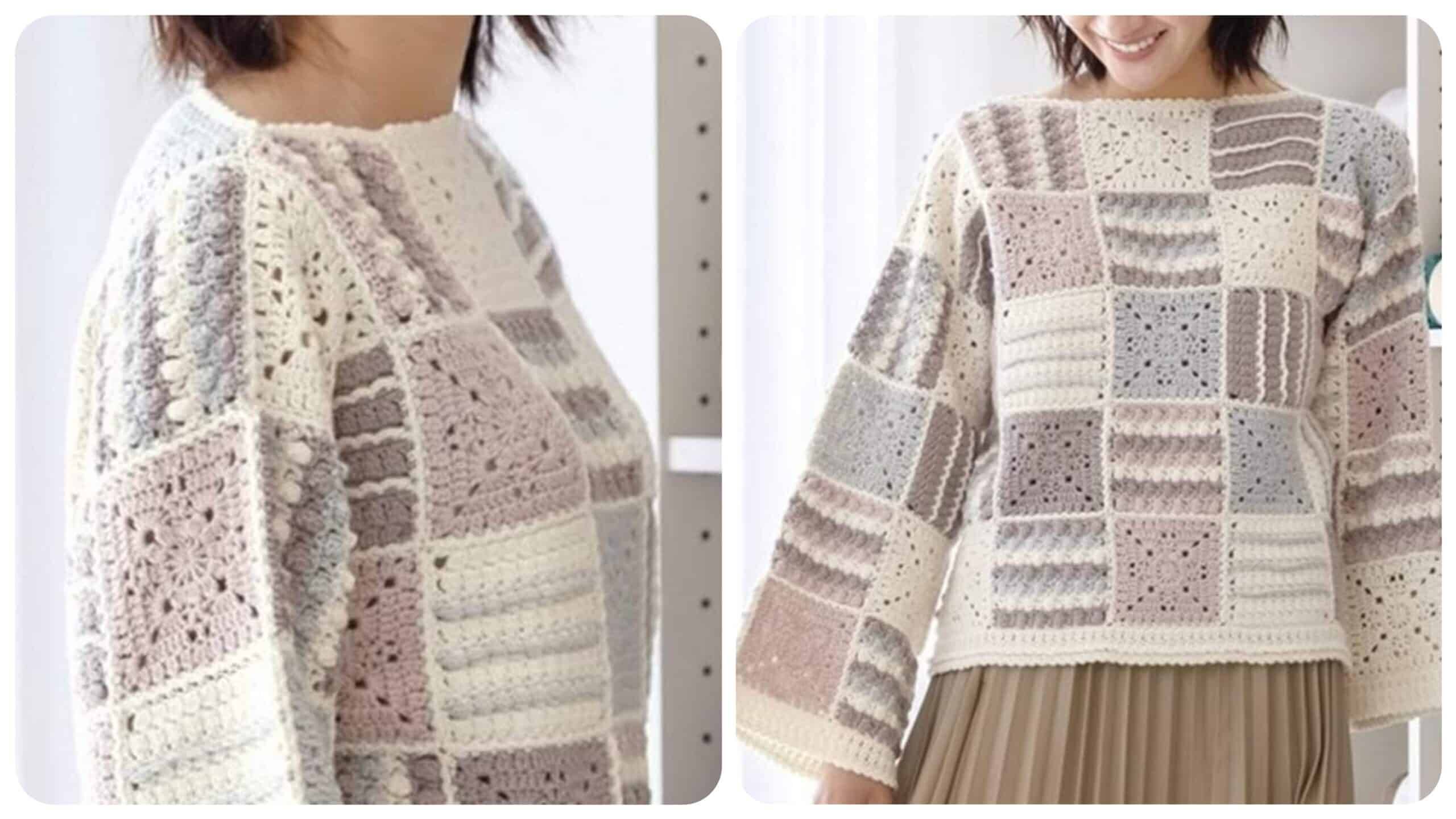 Estilo em Camadas: Descubra o Encanto do Casaco Patchwork em Crochê