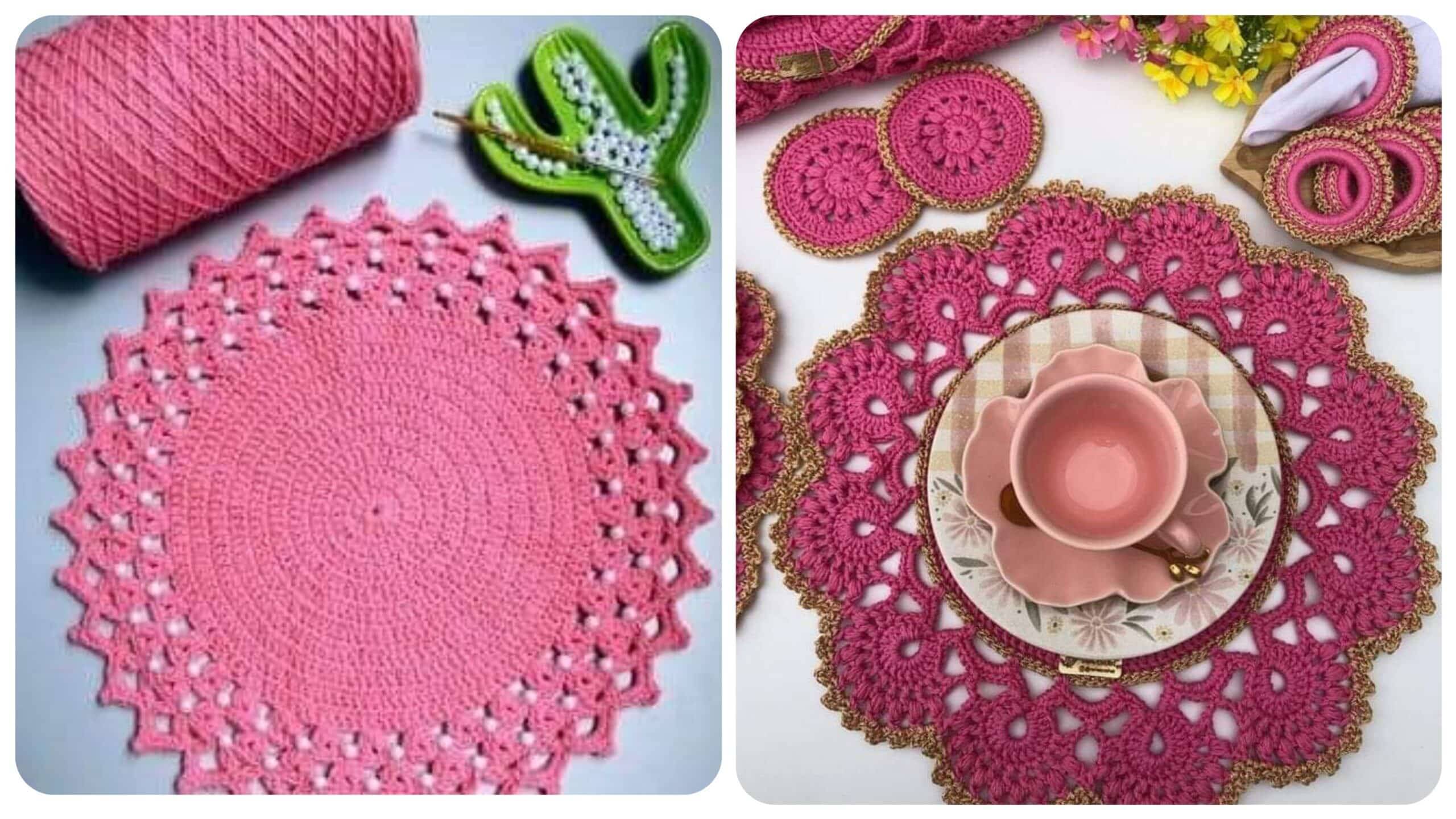 Sousplat de Crochê: A Elegância Artesanal na Mesa