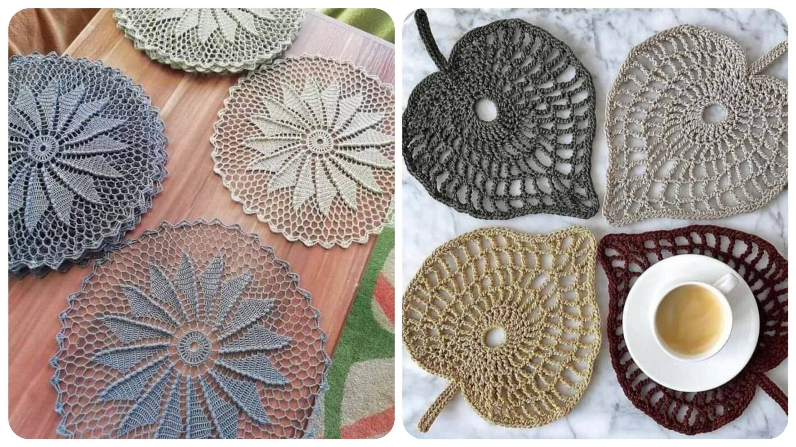 Aprecie 15 Sousplats de Crochê Diferentes Para Uma Mesa Posta Incrível