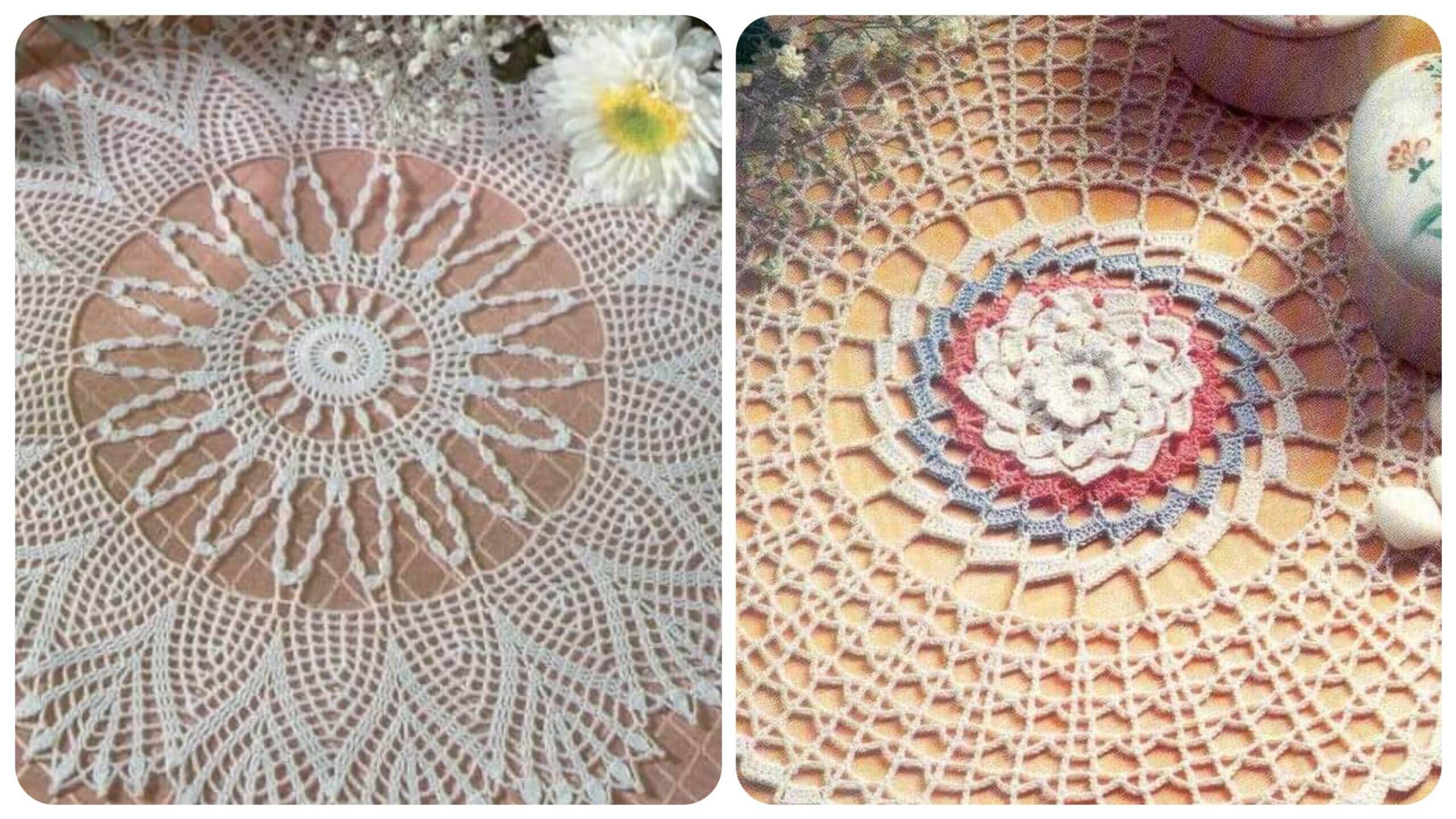 Elegância Artesanal: Centros de Mesa de Crochê com Gráficos