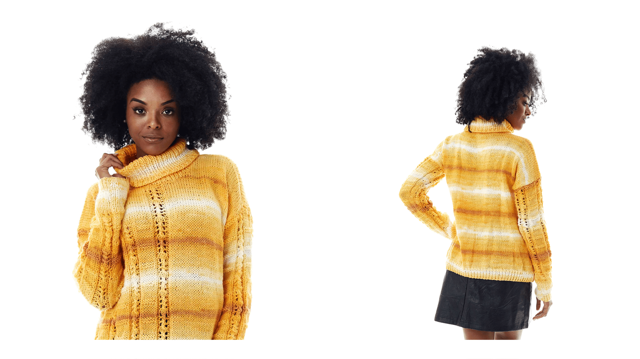 Receita Blusa de Tricô Batik Amarelo para Outono/Inverno 2024