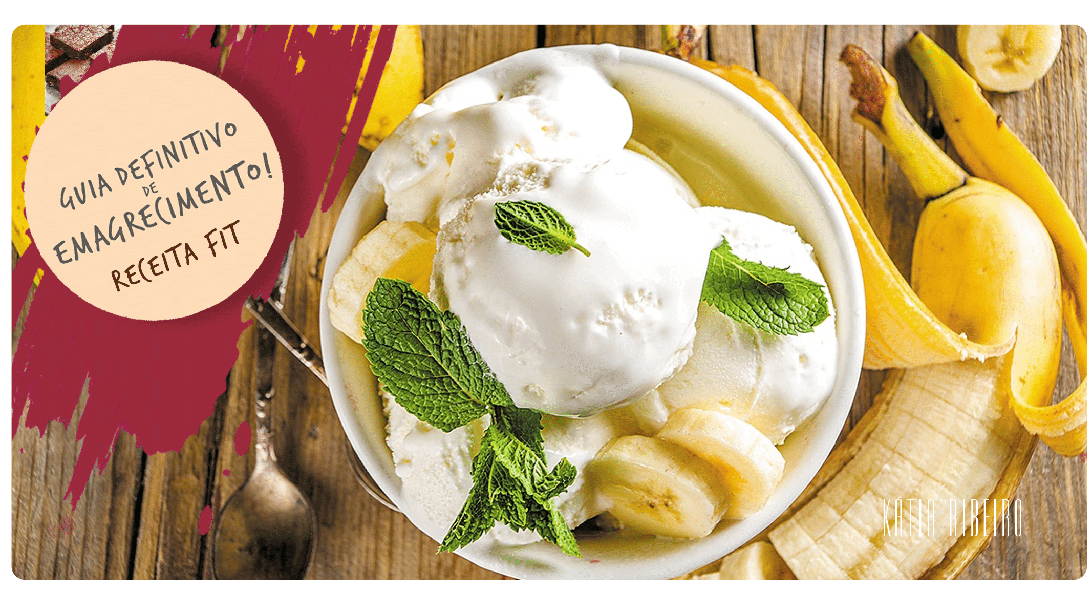Sorvete Fit de Banana com Pasta de Amendoim em Minutos!