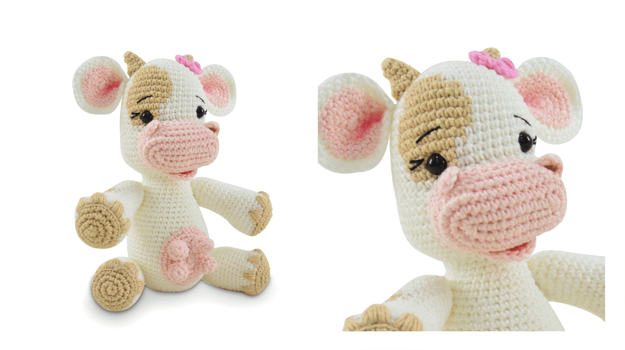 Amigurumi de Crochê Vaquinha Sofi: Charme e Ternura em Forma de Arte