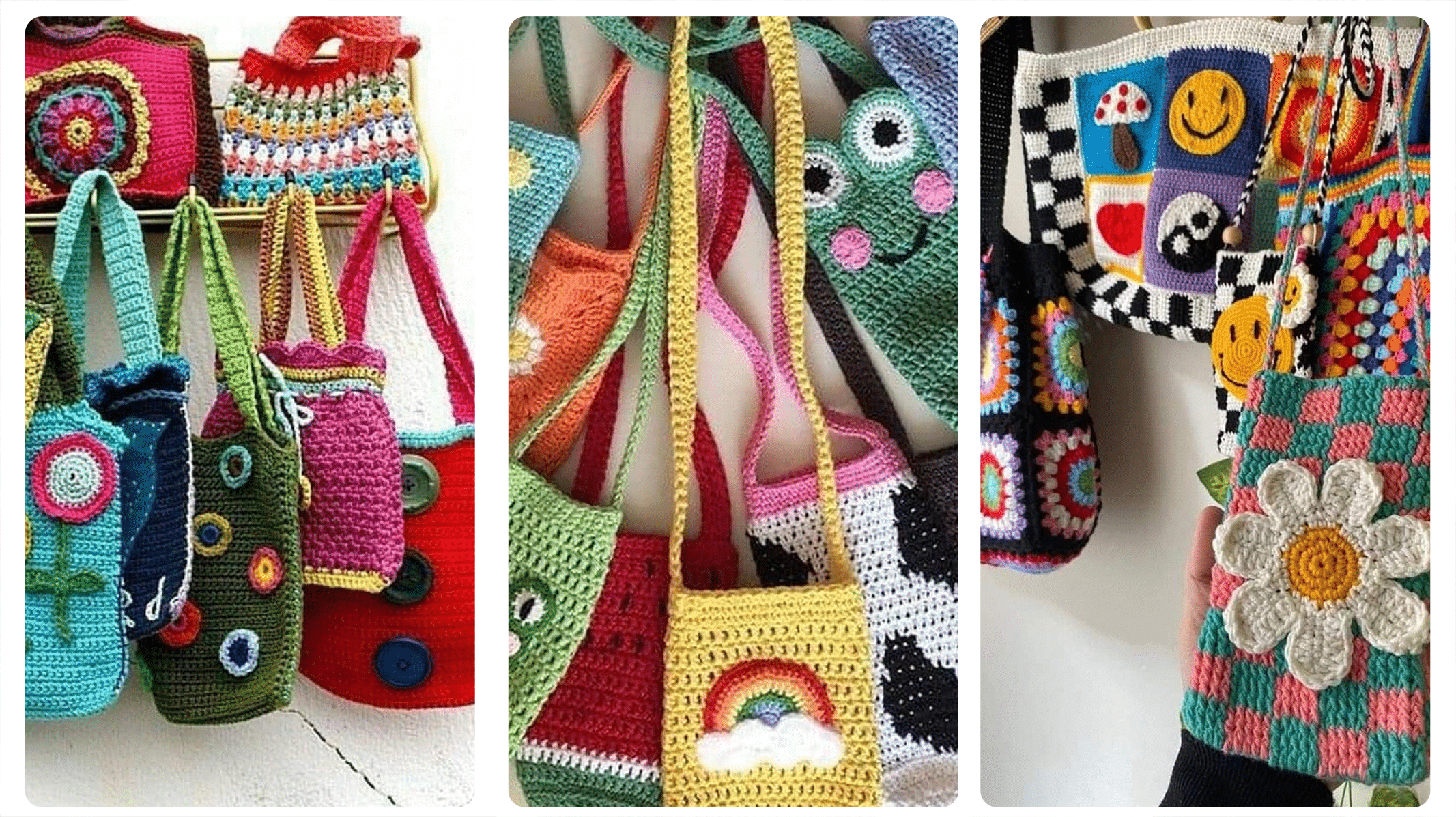 Crochê Moderno: Bolsinhas de Crochê – Modelos para Adultos e Crianças!