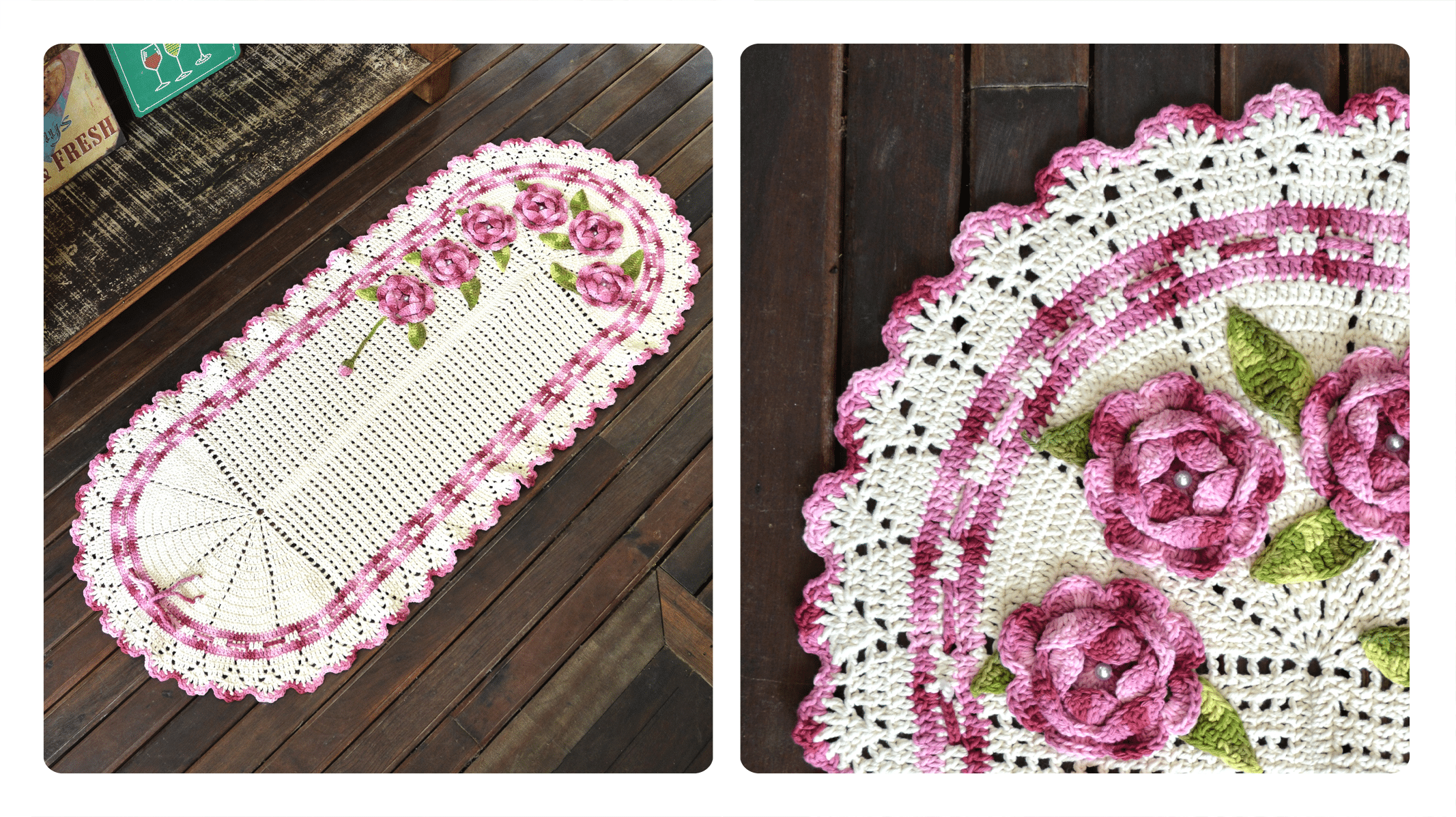 Receita Tapete de Croche Oval Flores Merlo: Beleza e Conforto para o Seu Lar
