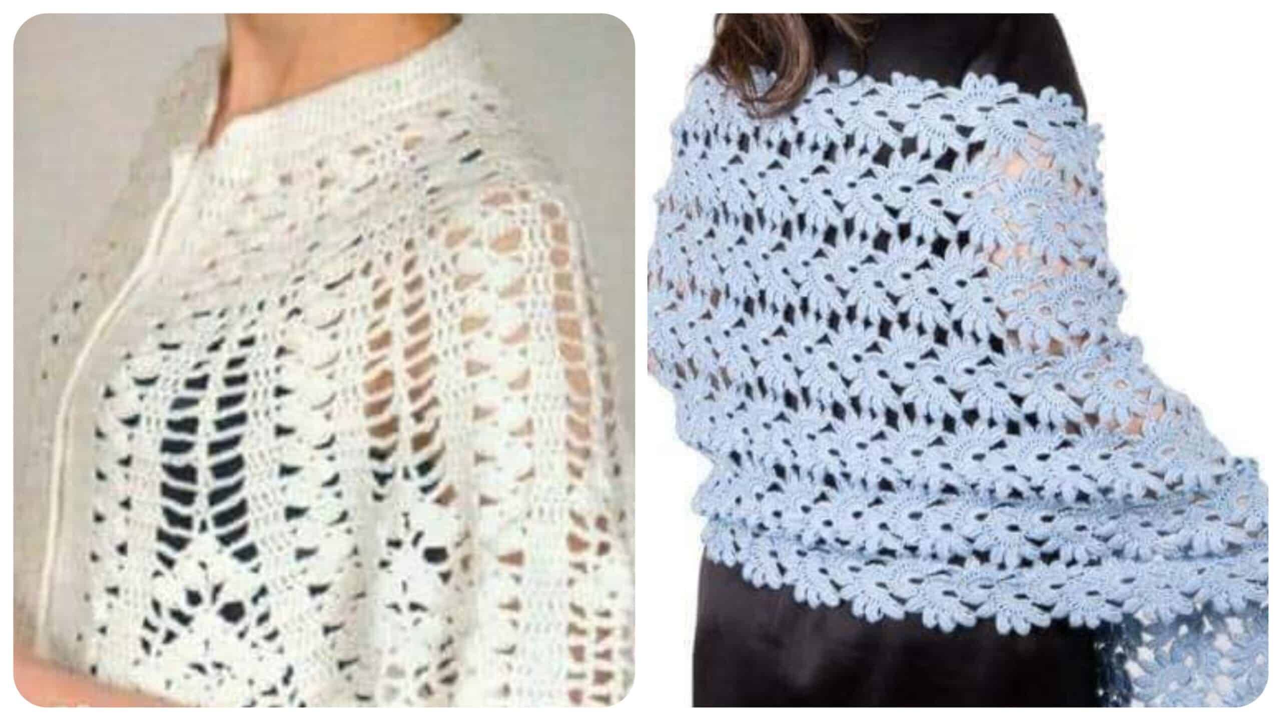 Deslumbrando com Elegância: Xales de Crochê – Beleza, Versatilidade e Padrões Gratuitos