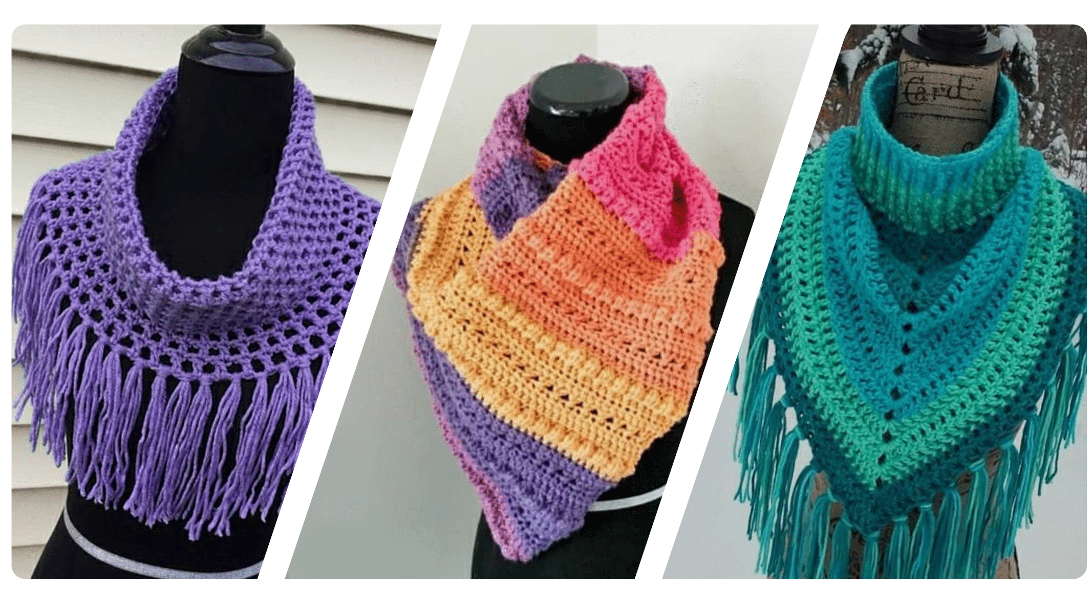 Crochê Moderno para Outono Inverno 2024: Golas de Crochê – Inspirações e Tendências!