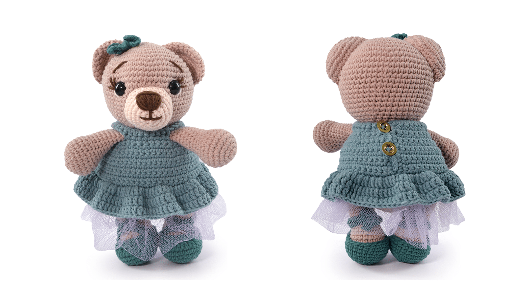 Receita Amigurumi de Crochê: Ursa Bailarina – Encante com Arte e Delicadeza