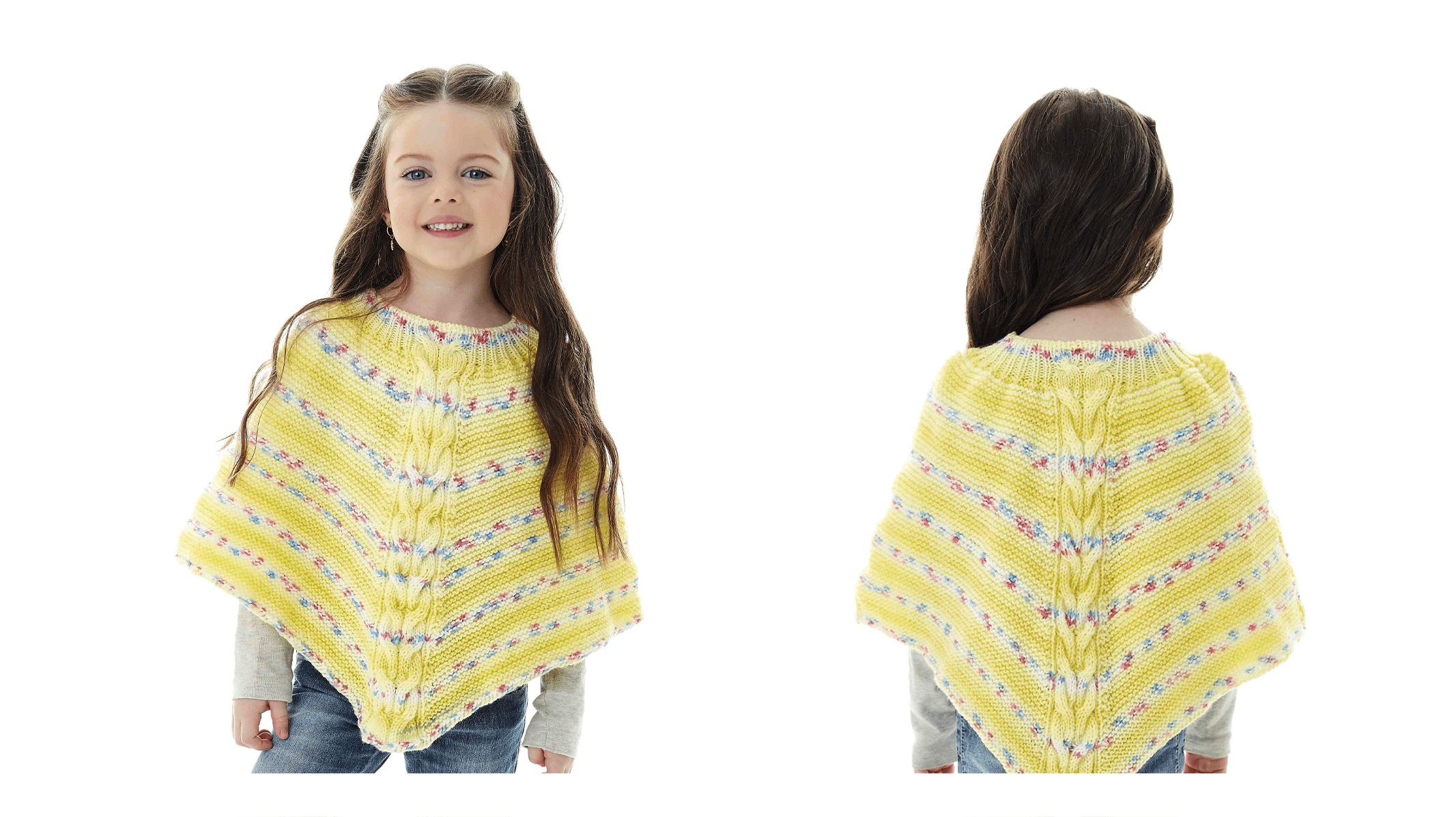 Receita Poncho de Tricô Amarelo Print: Charme e Conforto para Pequenas Fashionistas