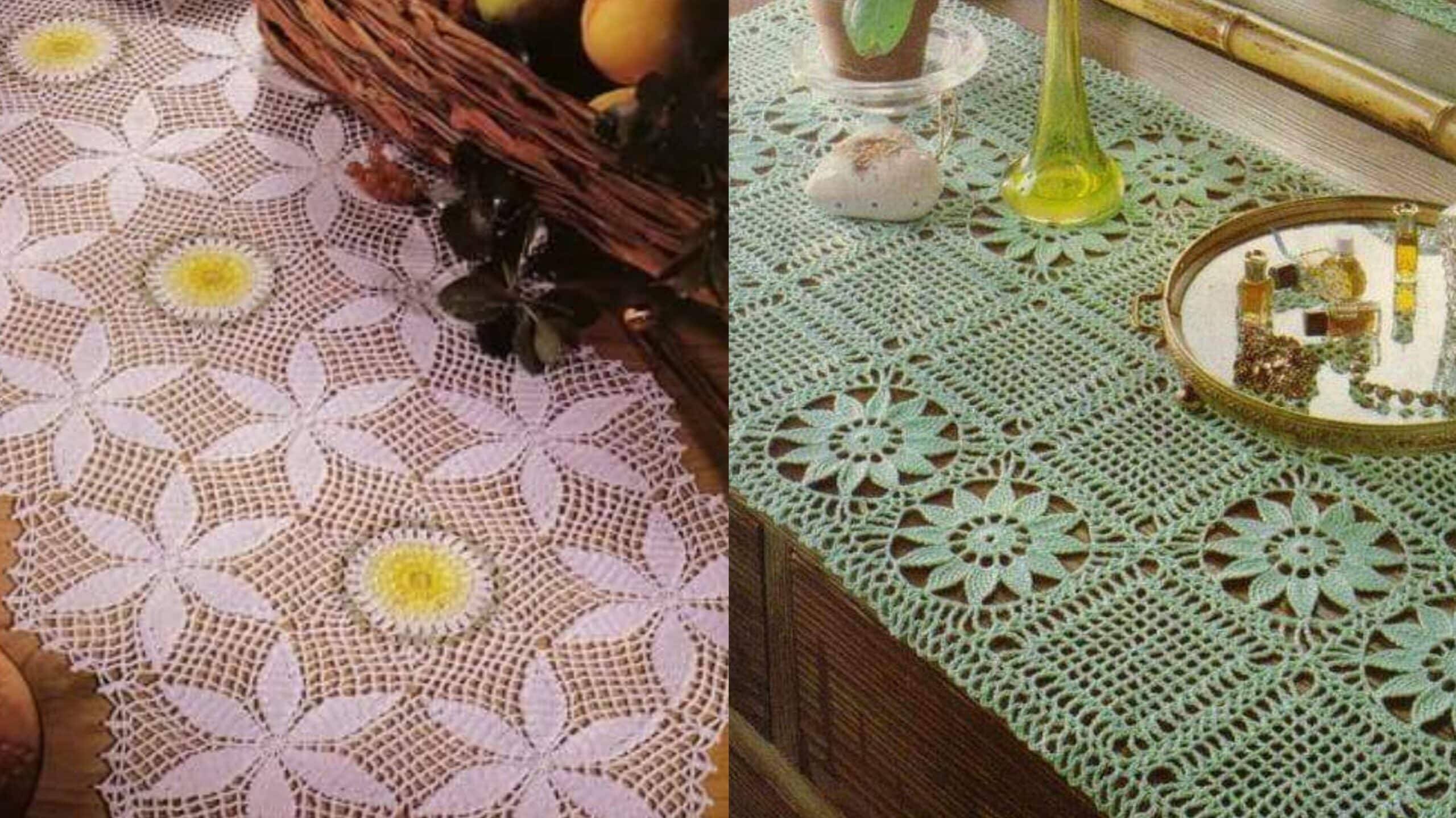 10 Trilhos de Mesa em Crochê: Elegância e Estilo para Transformar Sua Decoração