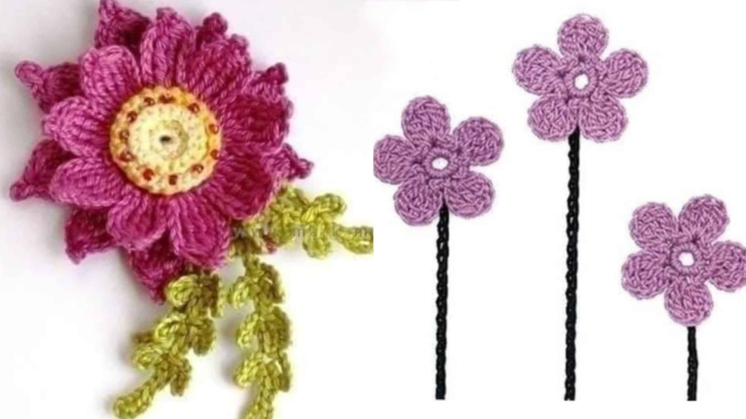 Flores em Crochê para Aplicação: Transforme Seus Projetos com Beleza e Cor