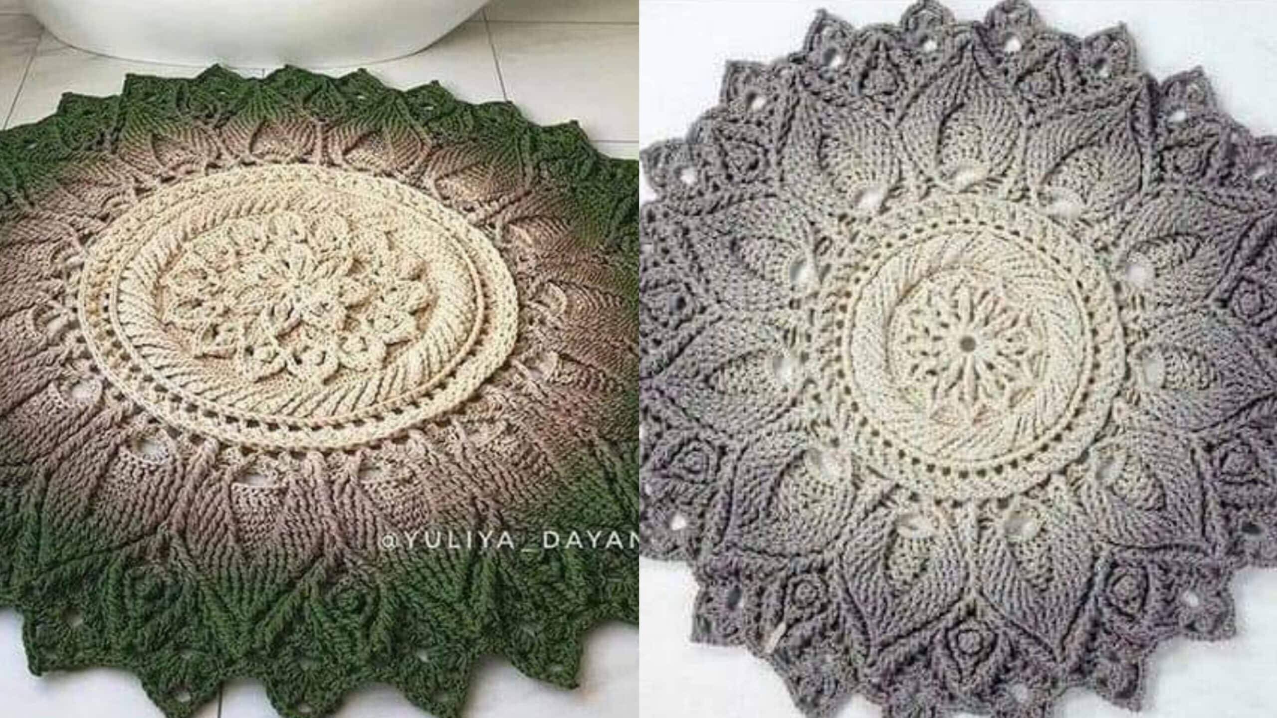 Tapetes de Crochê Redondo: Elegância e Conforto Artesanal para sua Casa