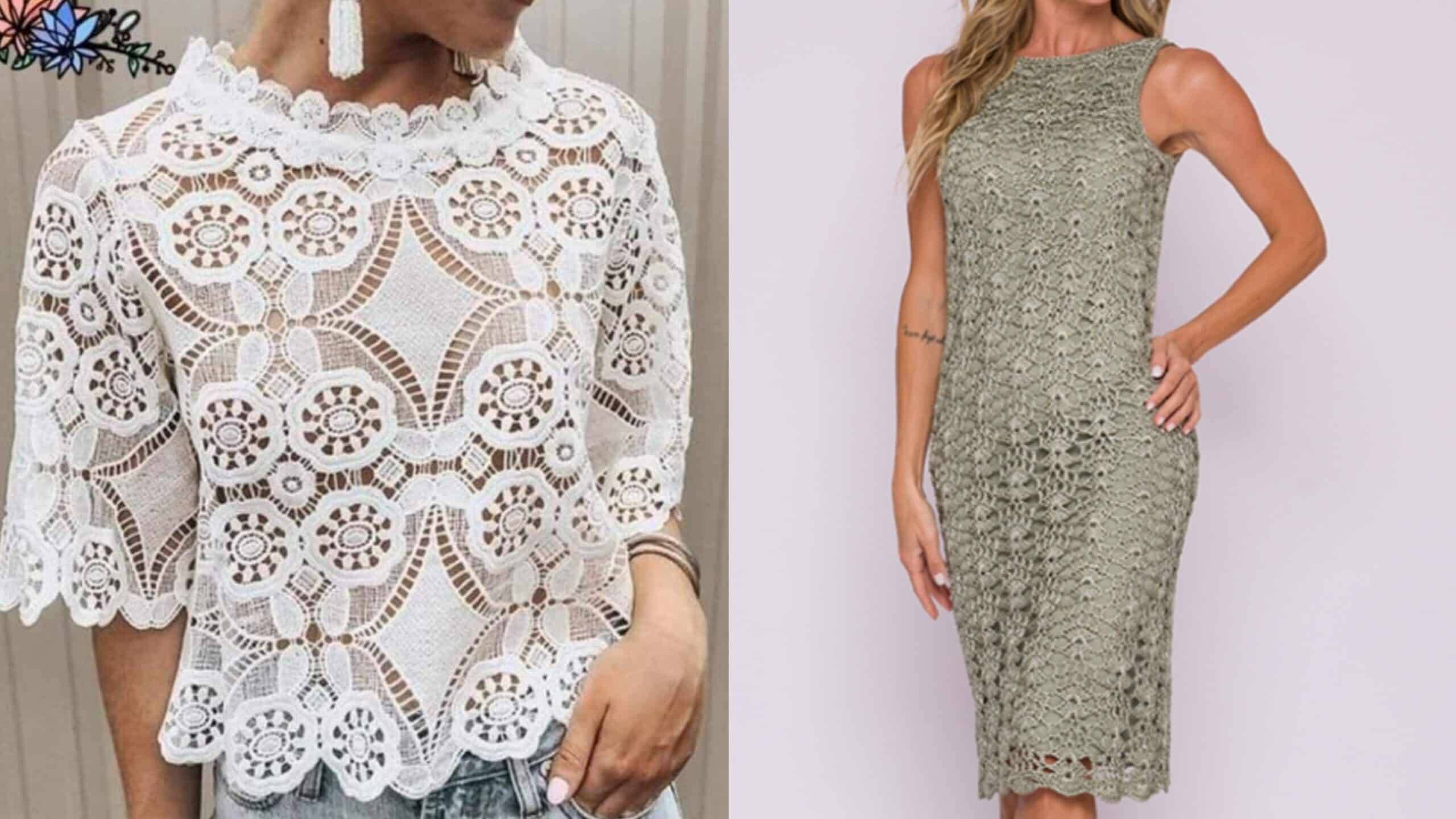 Blusas e Vestidos Elegantes em Crochê: Estilo e Sofisticação Artesanal