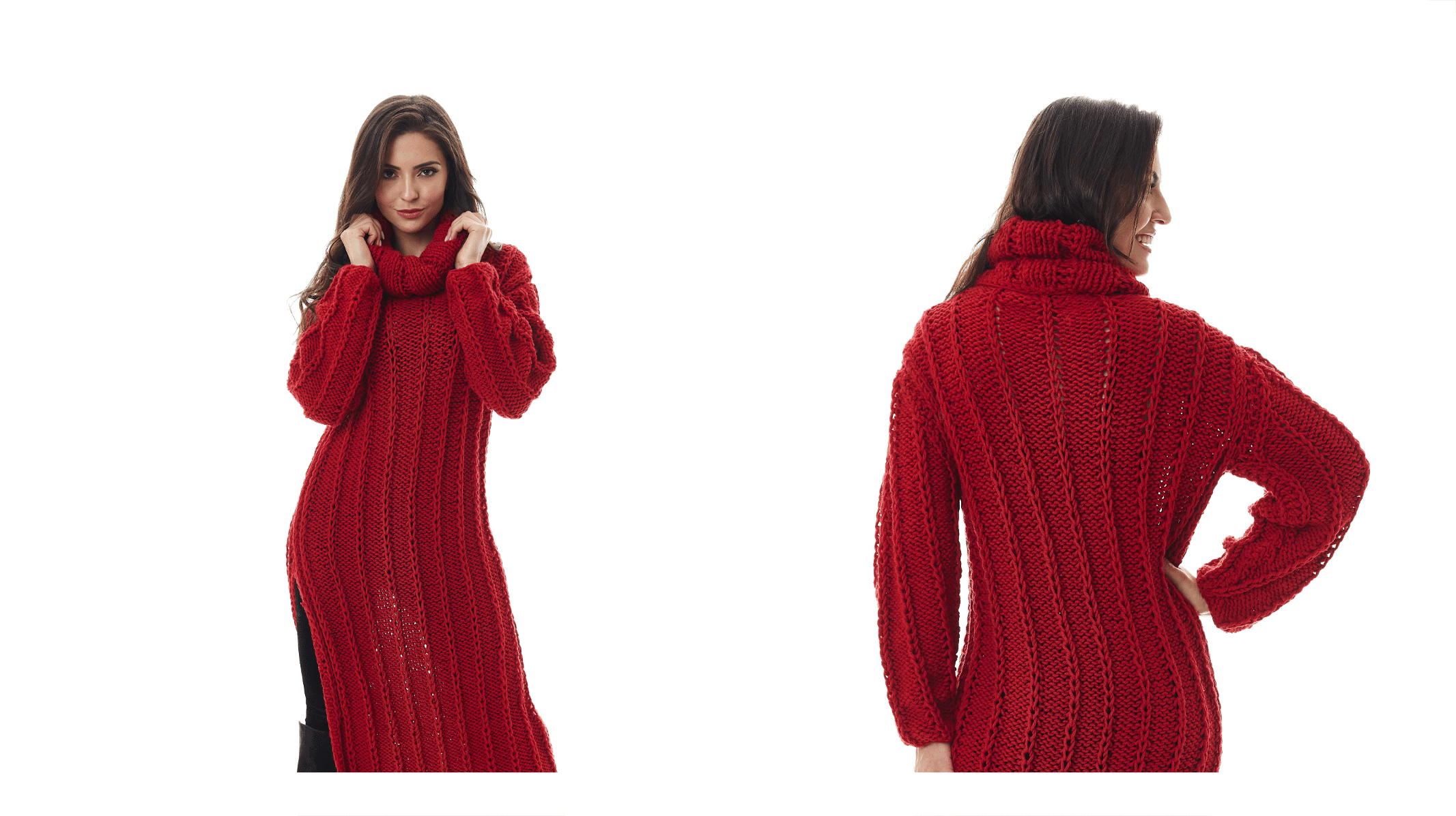 Receita Vestido de Tricô Longo de Inverno
