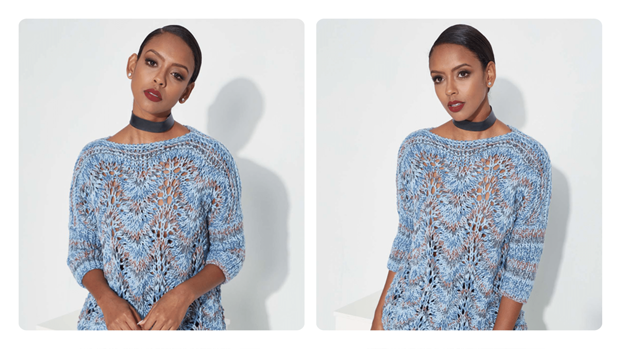 Receita Blusa de Tricô Mescla Azul Aquarela: Elegância e Conforto em Uma Peça Única