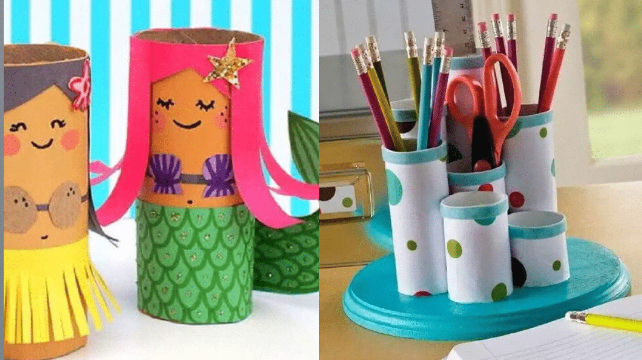 Artesanato com Rolos de Papel Higiênico