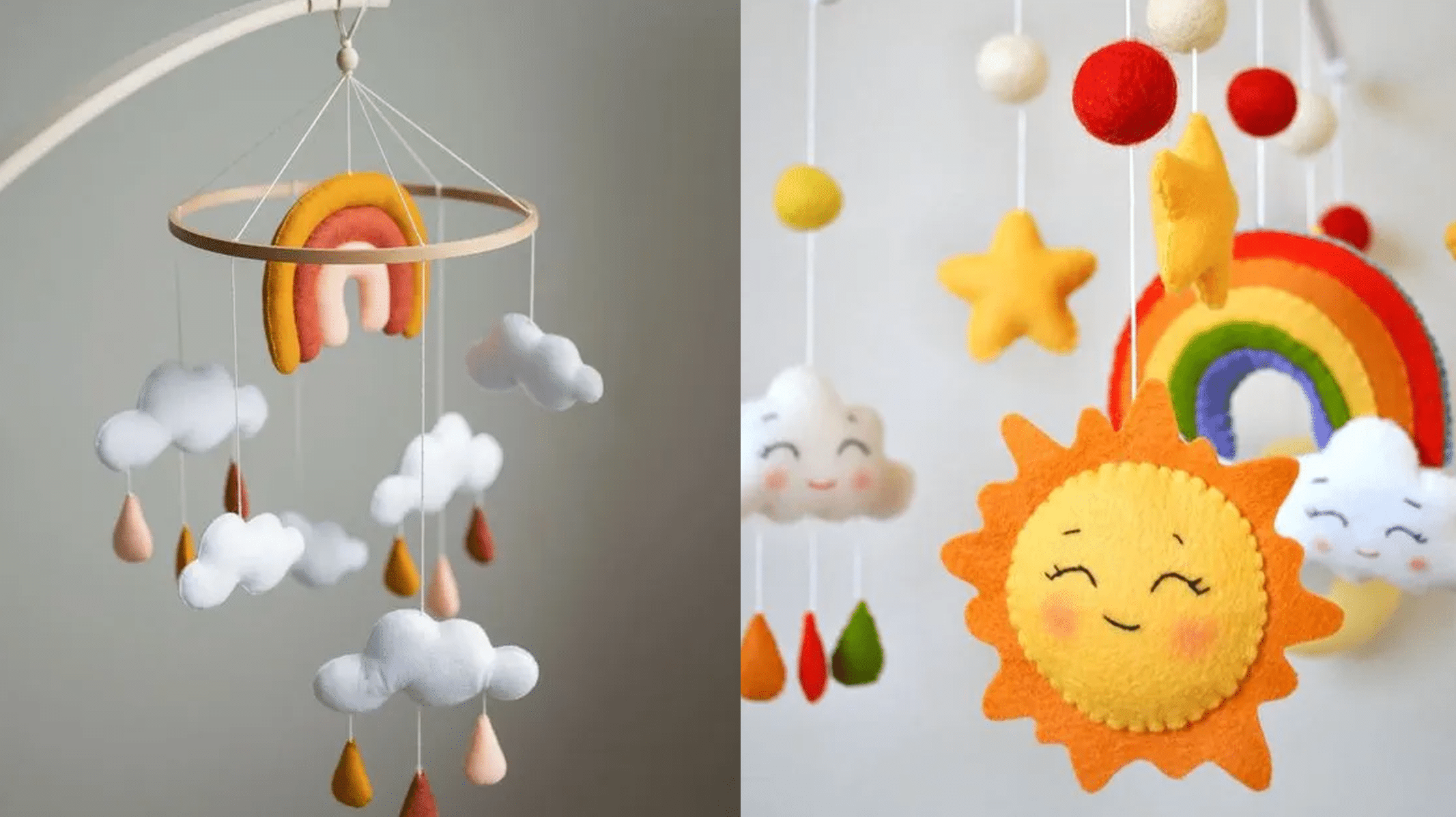 Projetos Incríveis de Decoração em Feltro para o Quarto do Bebê