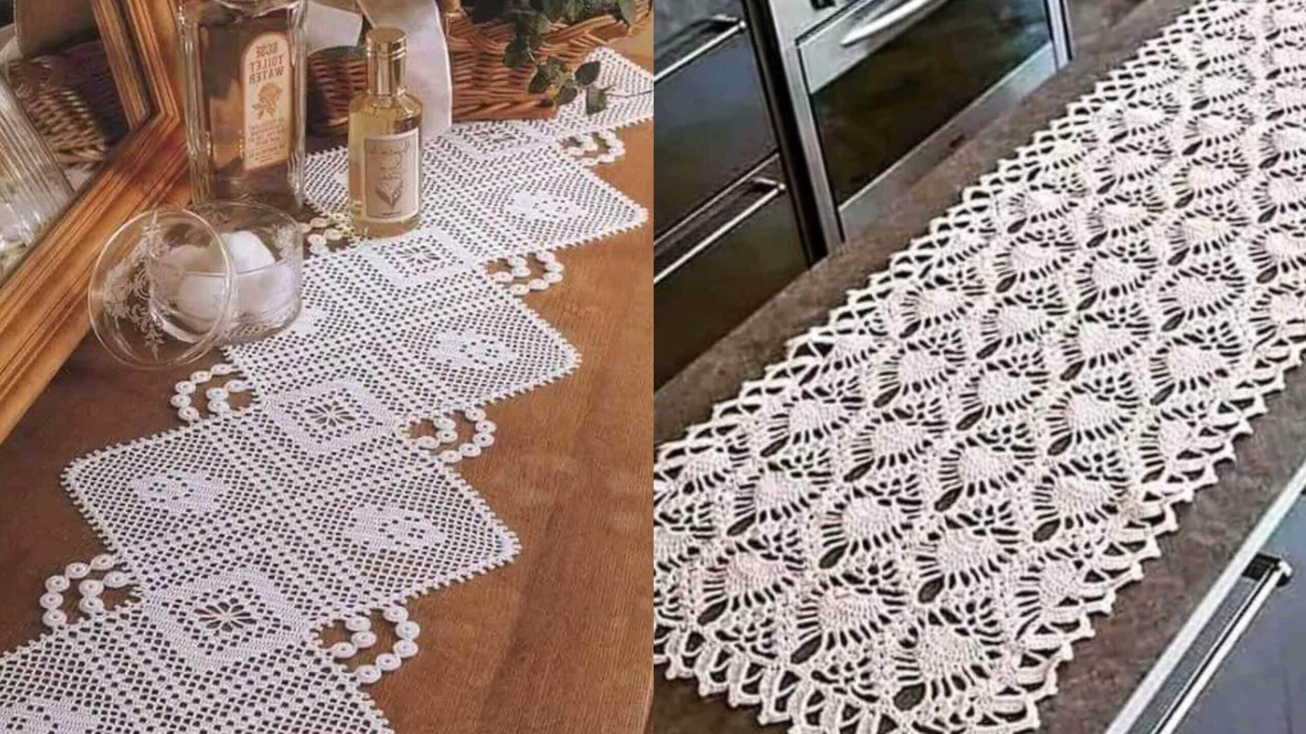 12 Trilhos de Mesa com Padrões Gratuitos: Beleza e Economia para sua Decoração